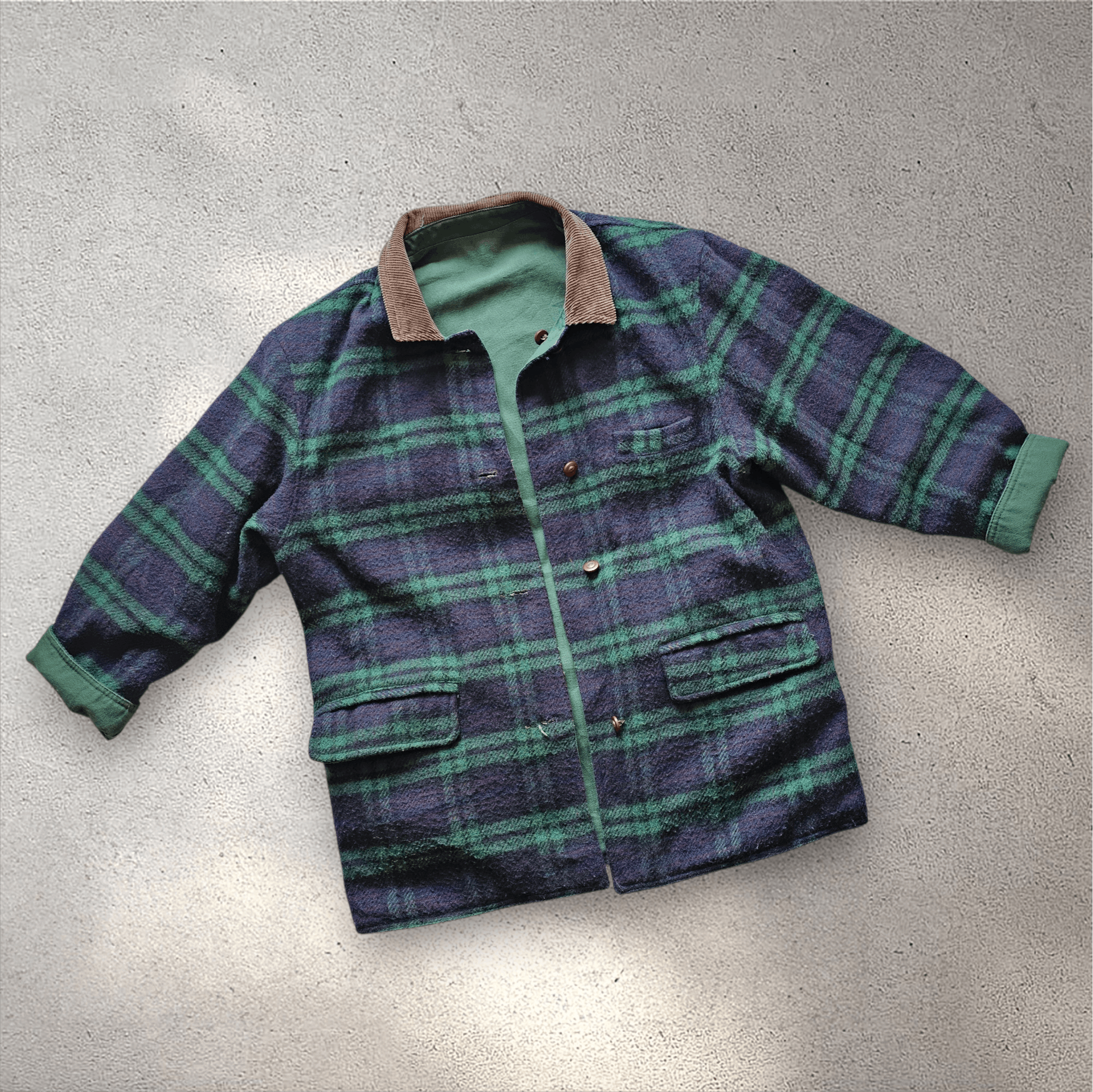 Other Reversible Wool Canvas barn, work jacket. Marble Mountain Size US XL / EU 56 / 4 - 2 Thumbnail