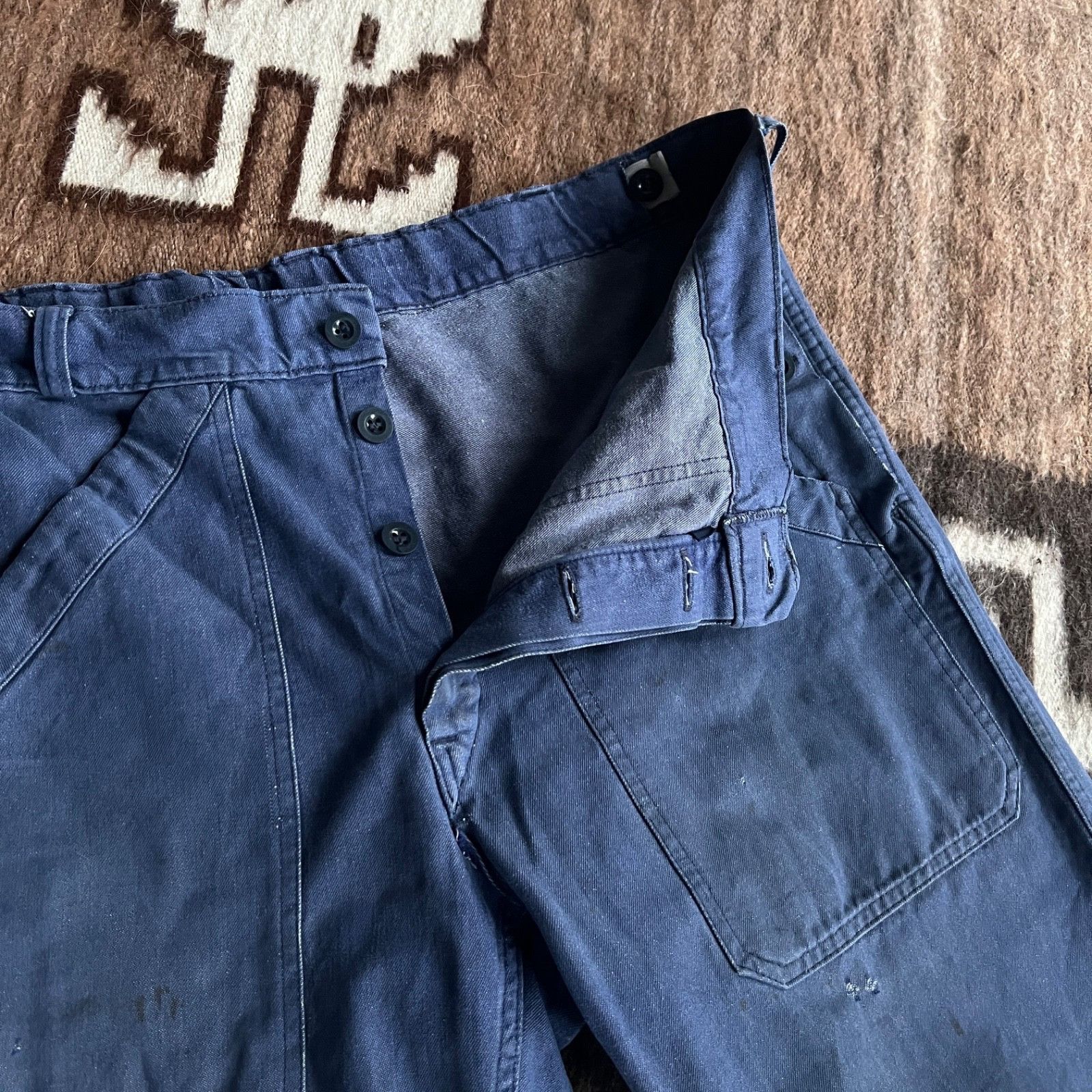 Vintage Vintage Spilag French Workwear Carpenter Utility Pants 9800A Size US 36 / EU 52 - 6 Thumbnail