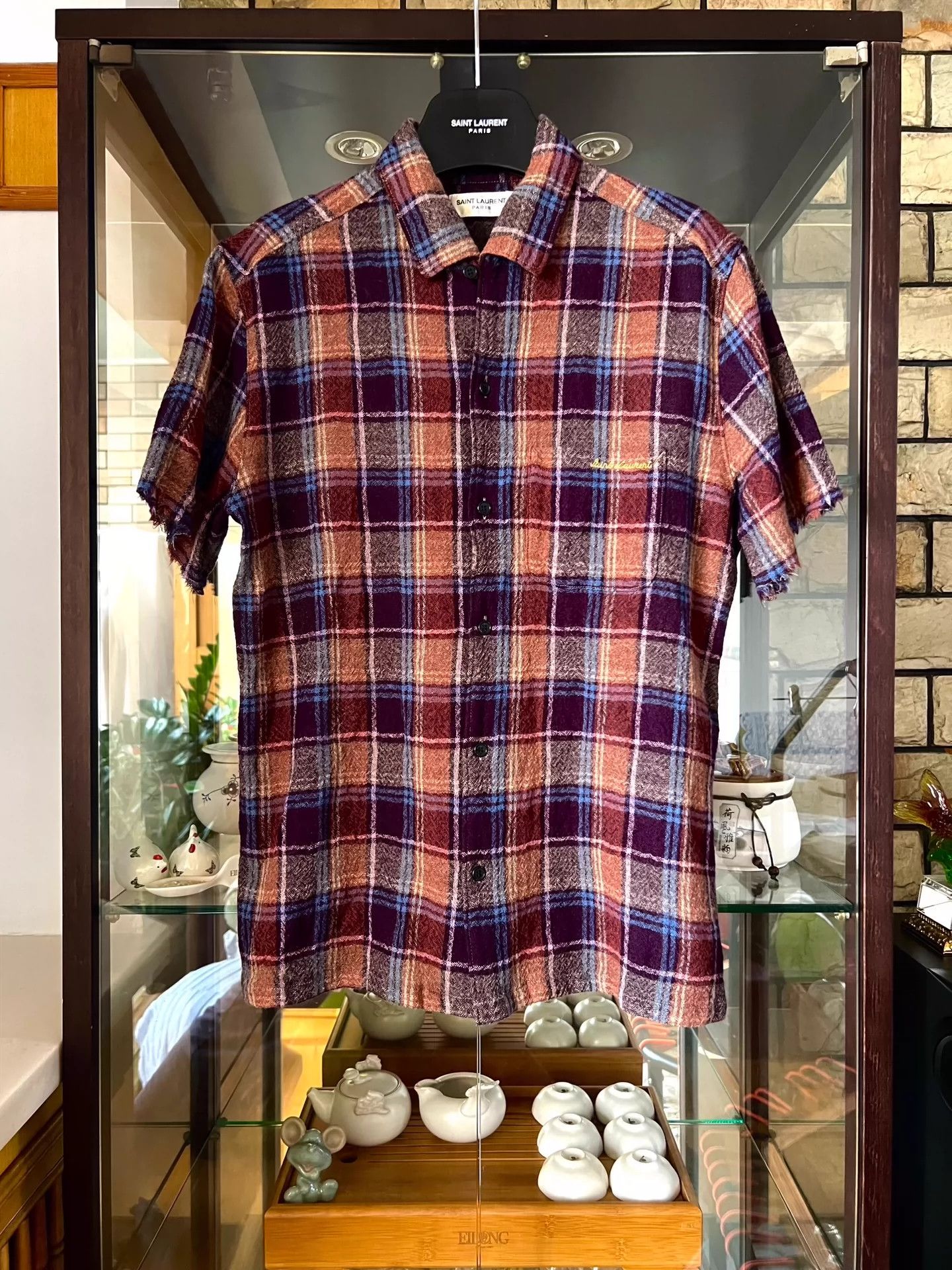 Saint Laurent Paris Saint Laurent Paris Plaid shirt Size US L / EU 52-54 / 3 - 1 Thumbnail