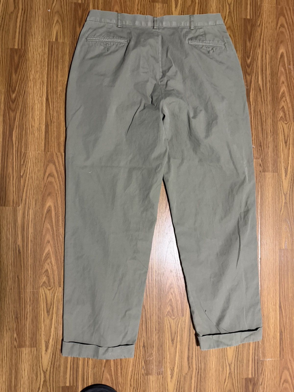Polo Ralph Lauren VTG Polo Ralph Lauren pleated cuffed chino pant size 38x32 Size US 38 / EU 54 - 3 Thumbnail