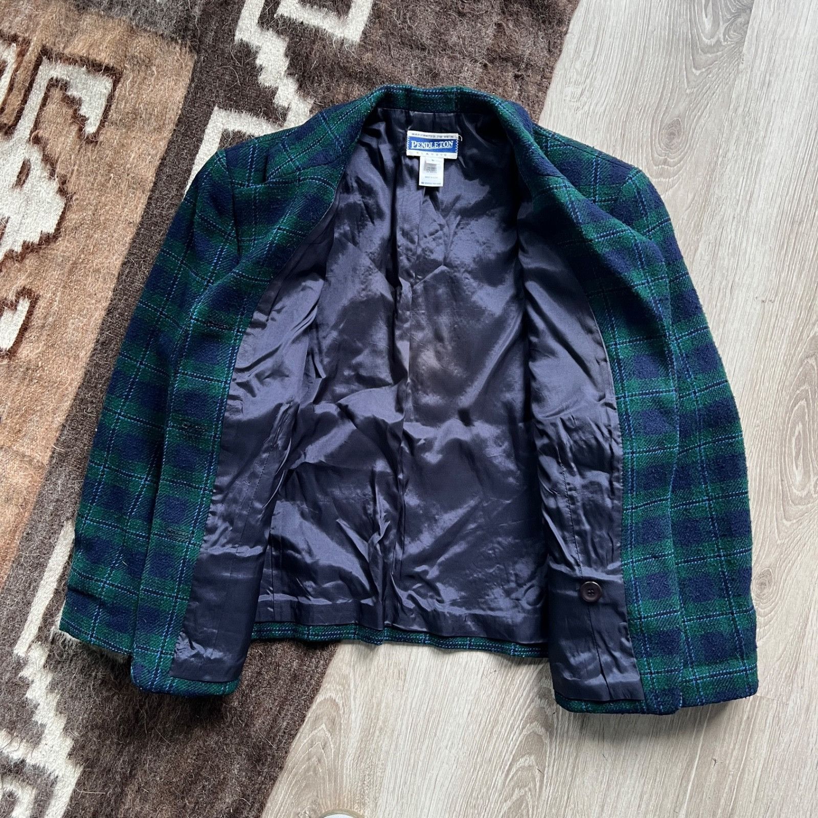 Pendleton Pendleton USA Made Wool Tartan Plaid Blazer 9577AC Size M / US 6-8 / IT 42-44 - 5 Thumbnail