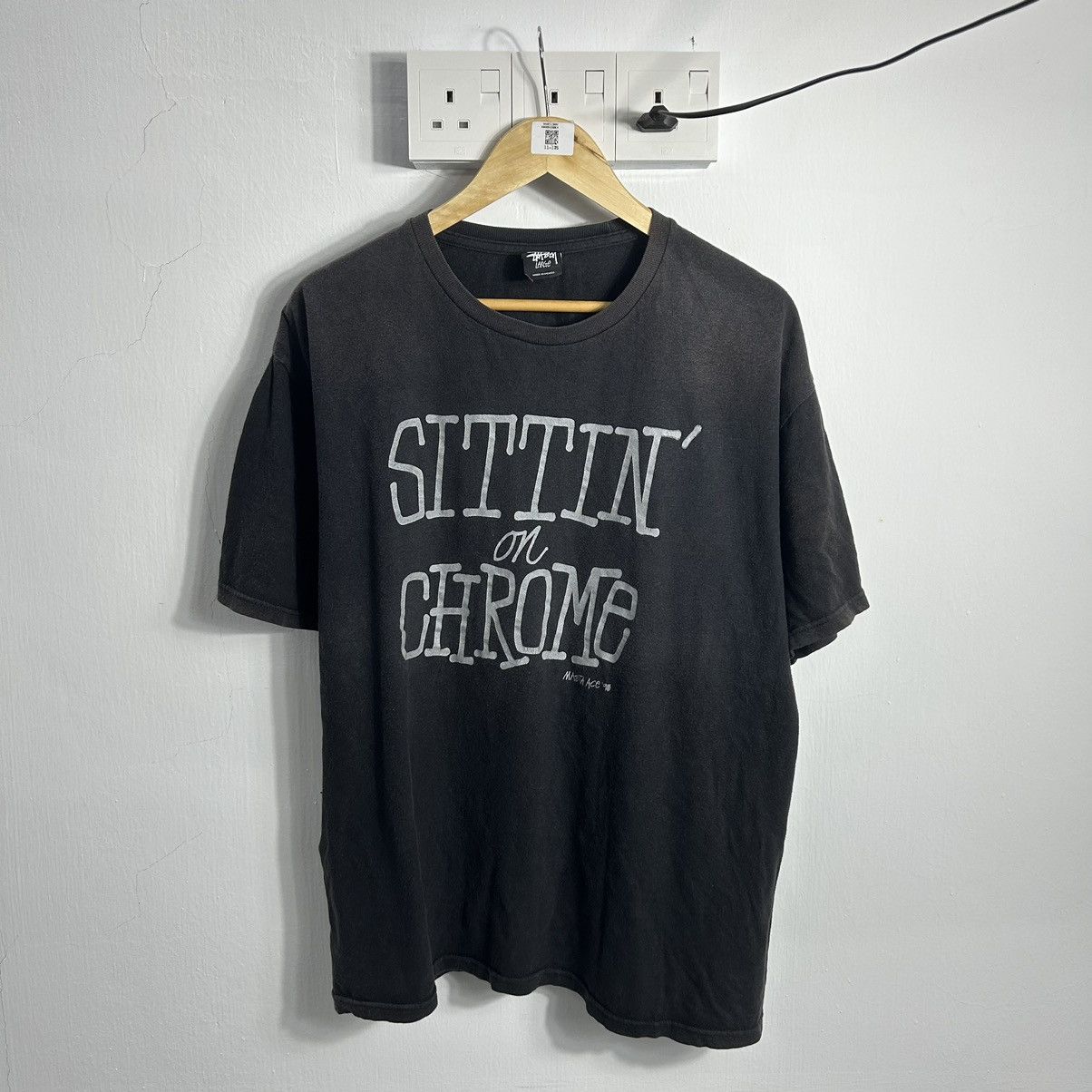 Vintage Stussy “ Sittin on Chrome” tee | Grailed