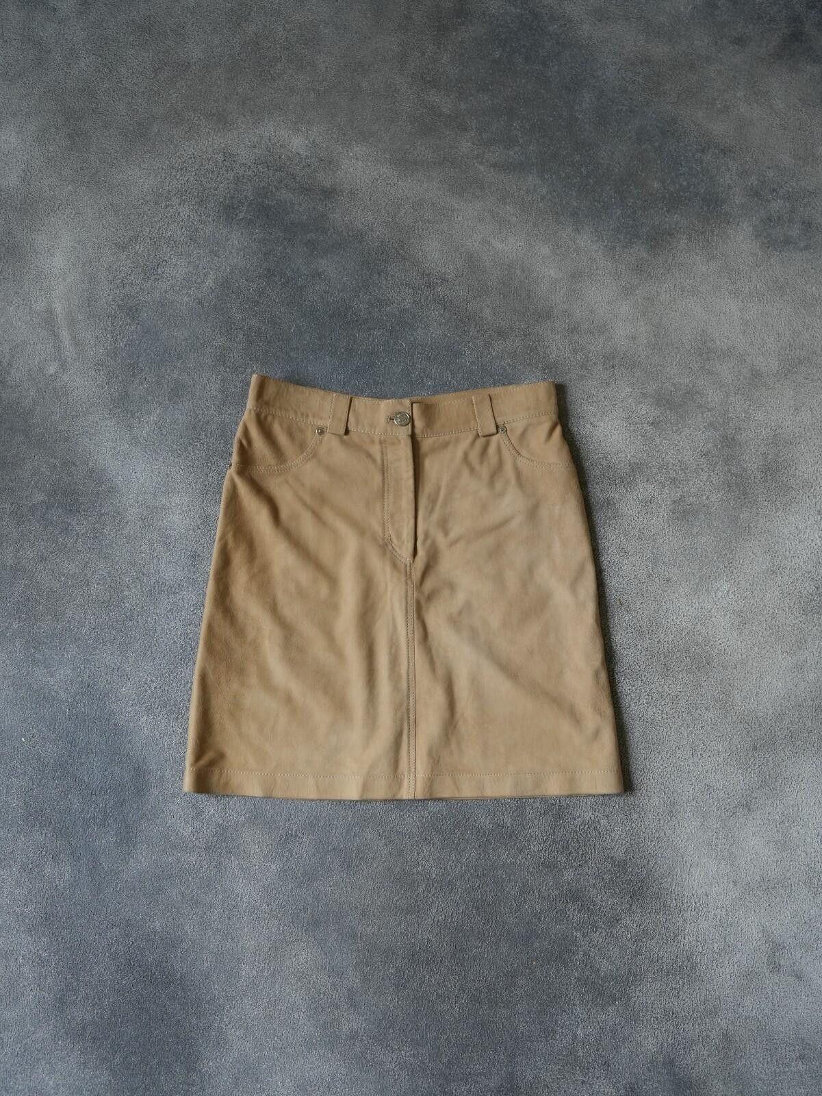 Dior S/S 2002 Christian Dior Mini Camel Pocket Logo Skirt Size 36" / US 14 / IT 50 - 3 Thumbnail