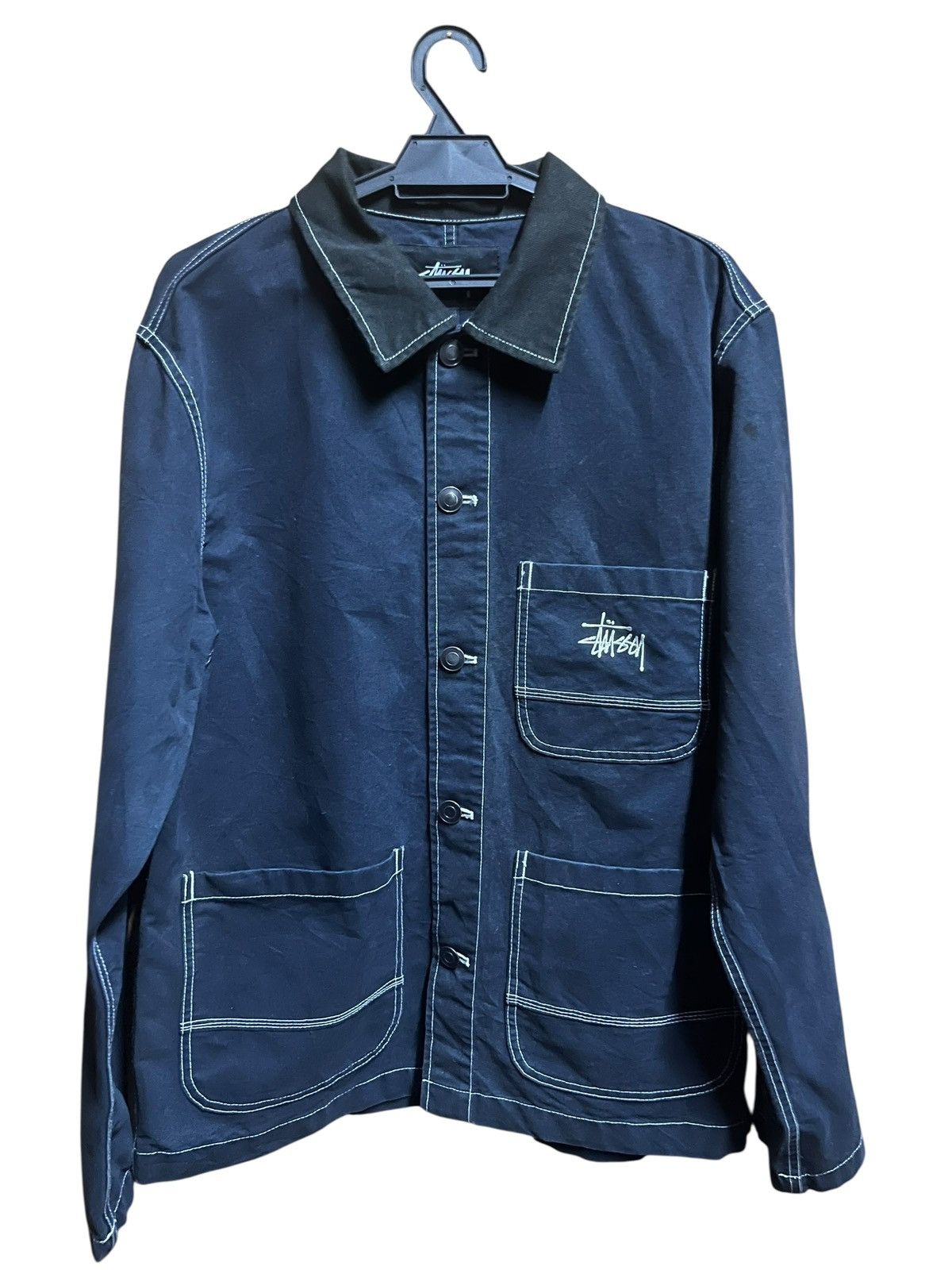 ジャケット・アウター 20aw Stussy Logo Moleskin Chore Jacket Stussy Brushed Moleskin Chore Jacket Cognac men store