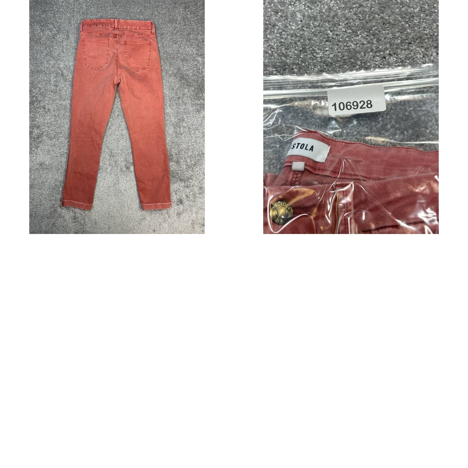 Pistola Pistola Drea Slim Straight Jeans Womens 28 Pink Cotton Scissor Cut Hem 282x5 Adult Women Regular Jeans Size 28" / US 6 / IT 42 - 8 Thumbnail