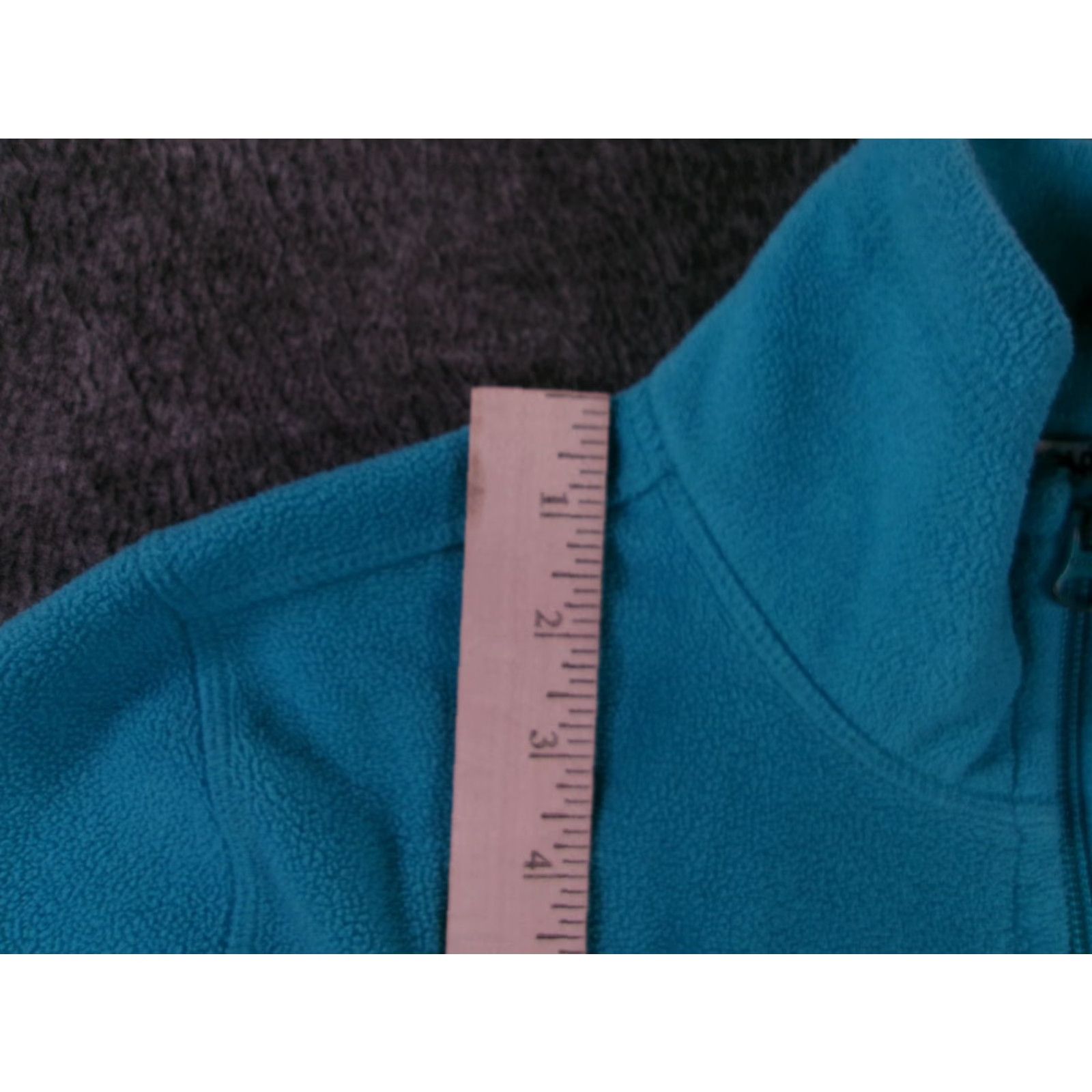 Old Navy Old Navy Fleece Jacket Womens M Teal Full Zip Pockets Cozy Long Sleeve Casual Vertical** Size M / US 6-8 / IT 42-44 - 6 Thumbnail