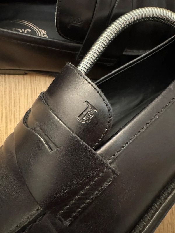 Tod's Tod's Loafers Leather moccasins Black size 42 Size US 9 / EU 42 - 9 Thumbnail