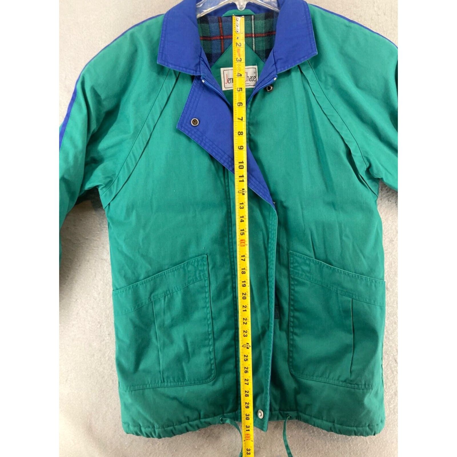 Vintage VINTAGE Jennifer Chase Coat Womens 10 Green Flannel Lined Outdoor Ski Casual Fall Winter 10 Green Jacket Womens Men? Size L / US 10 / IT 46 - 3 Thumbnail