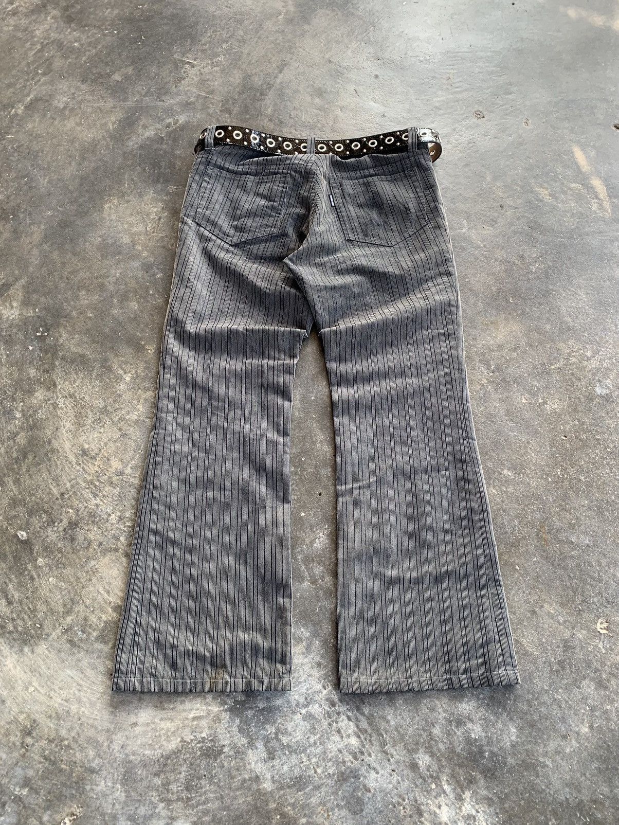 Tornado Mart VINTAGE TORNADO MART STRIPED FLARE PANTS Size US 32 / EU 48 - 10 Thumbnail