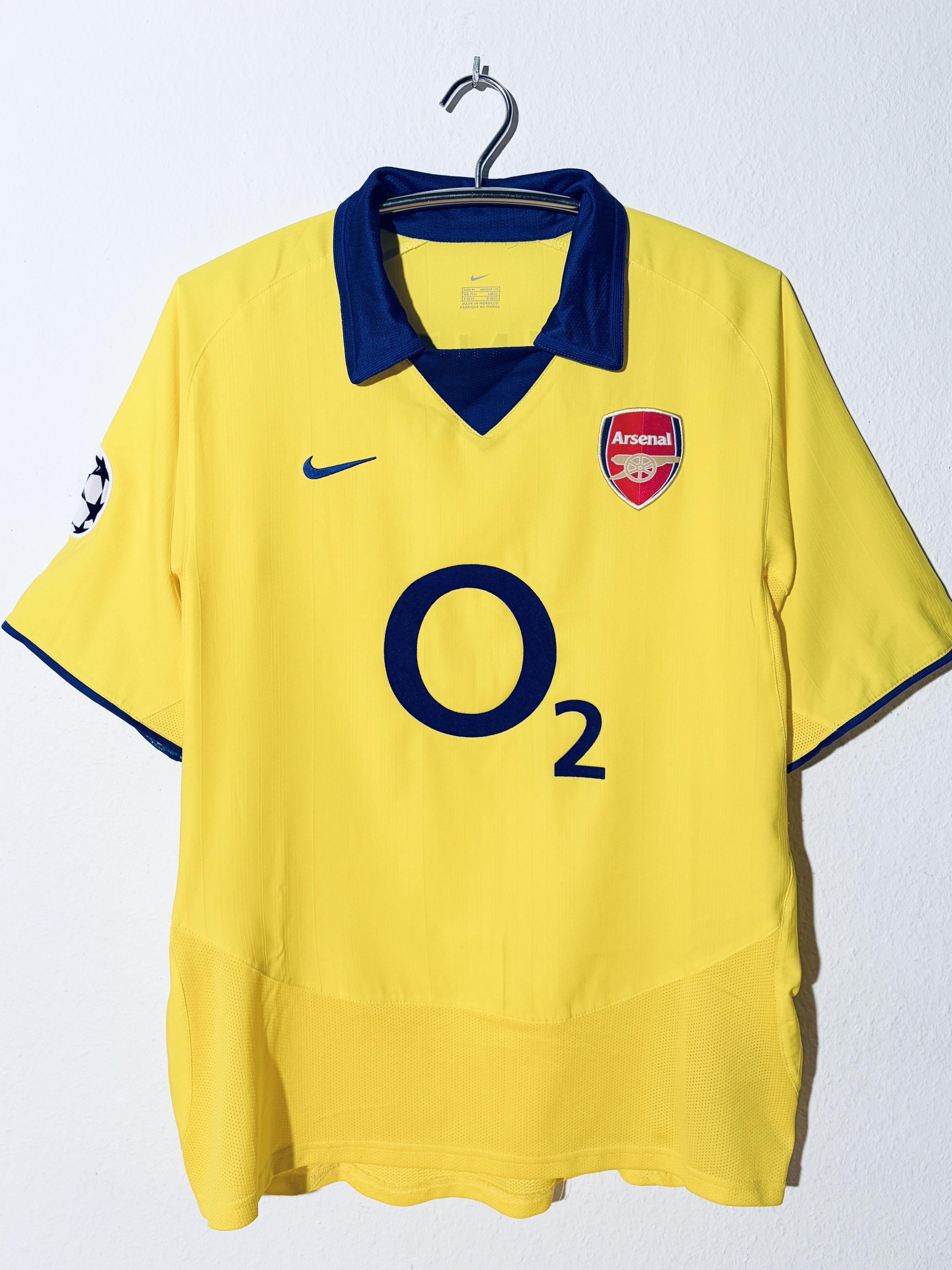 Nike Arsenal Champions League Away Jersey 2003 - 2004 Size US M / EU 48-50 / 2 - 2 Thumbnail