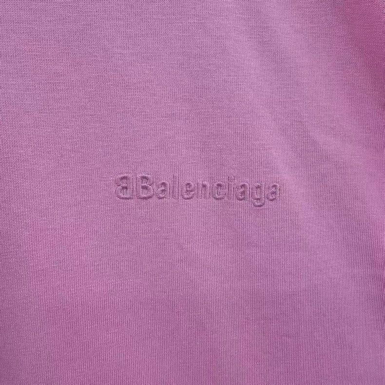 Balenciaga Balenciaga Pink Double B Embroidered Letter Short Sleeve Size US L / EU 52-54 / 3 - 5 Thumbnail