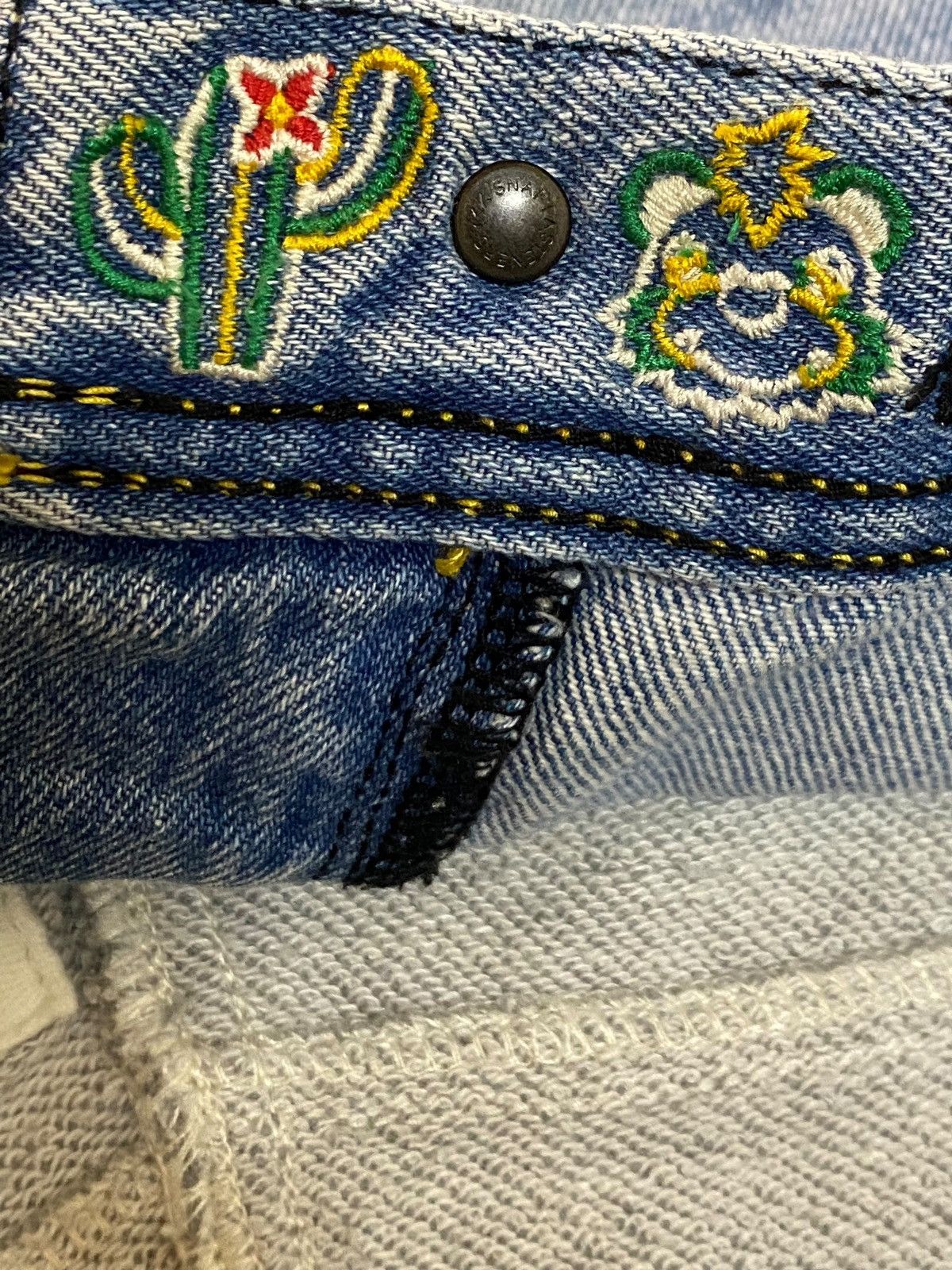 Japanese Brand Vintage Custom Rodeo Crowns Ripped Half Jean Half Pants Size US 30 / EU 46 - 13 Thumbnail