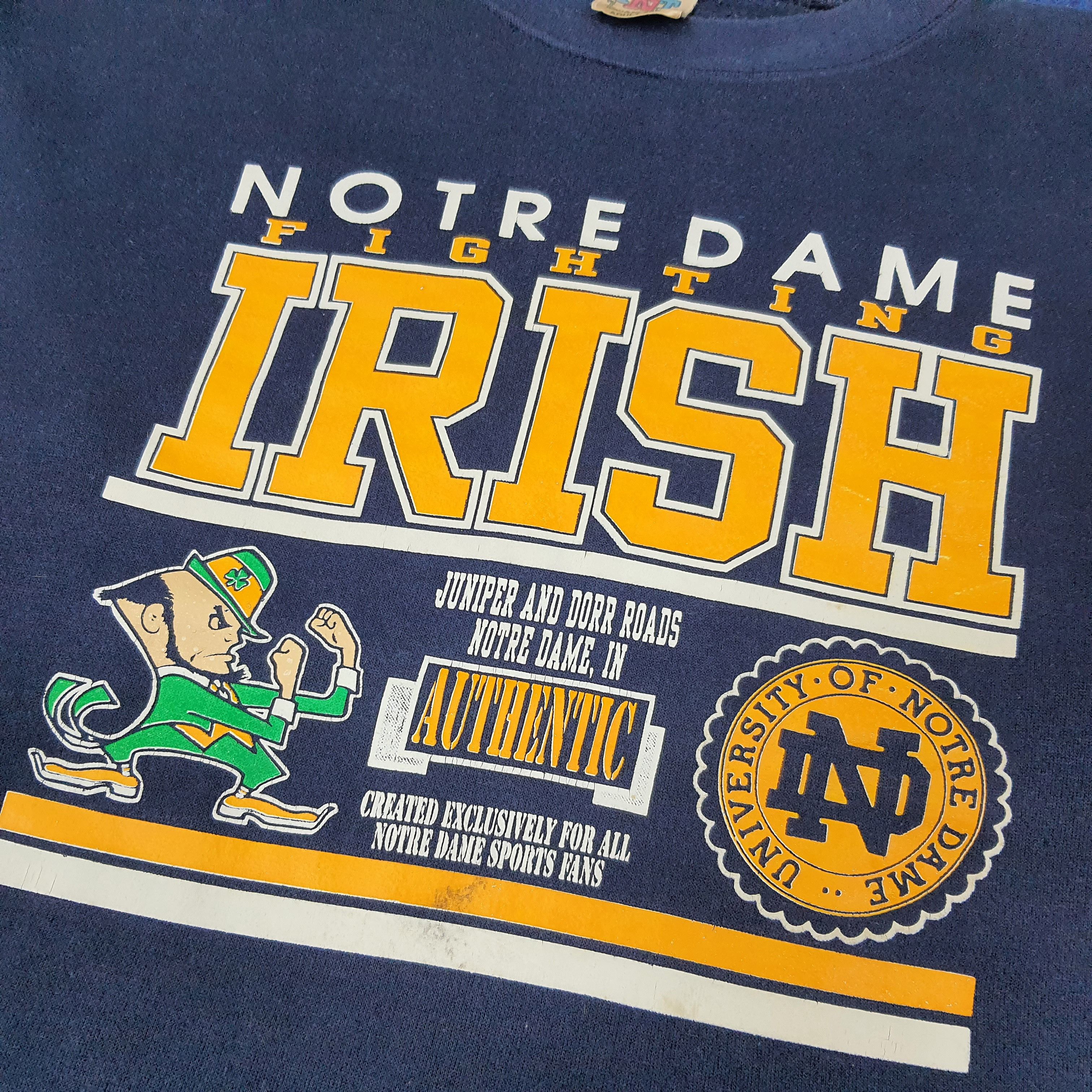 Vintage Vintage Notre Dame Fighting Irish Football C263N11 Size US L / EU 52-54 / 3 - 2 Thumbnail