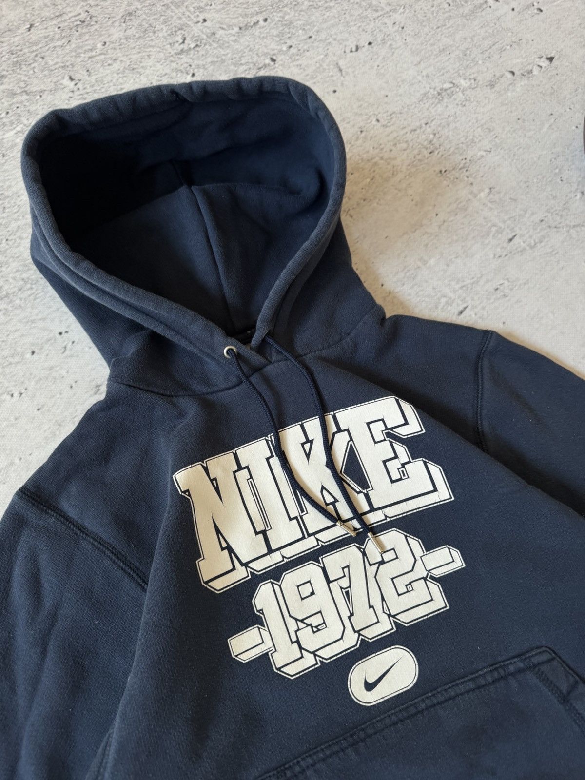 Nike × Vintage NIKE VINTAGE 00s y2k OVERSIZE BAGGY HOODIE CENTER LOGO Size US S / EU 44-46 / 1 - 3 Thumbnail