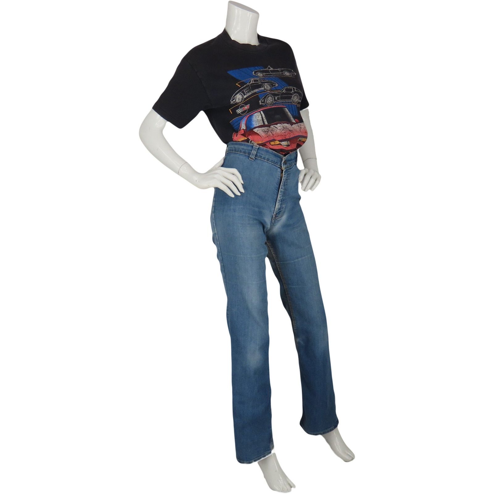 Vintage Vintage 90s Corvette C4 Single Stitch T-Shirt Size US XS / EU 42 / 0 - 7 Thumbnail