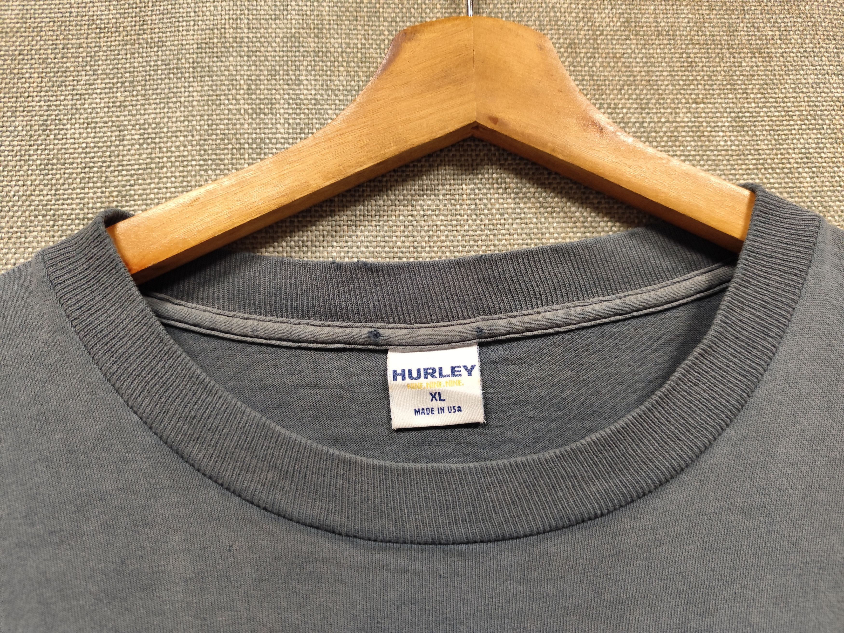 Hurley × Vintage Vintage 90s t shirt hurley nine nine nine made in usa Size US XL / EU 56 / 4 - 5 Thumbnail