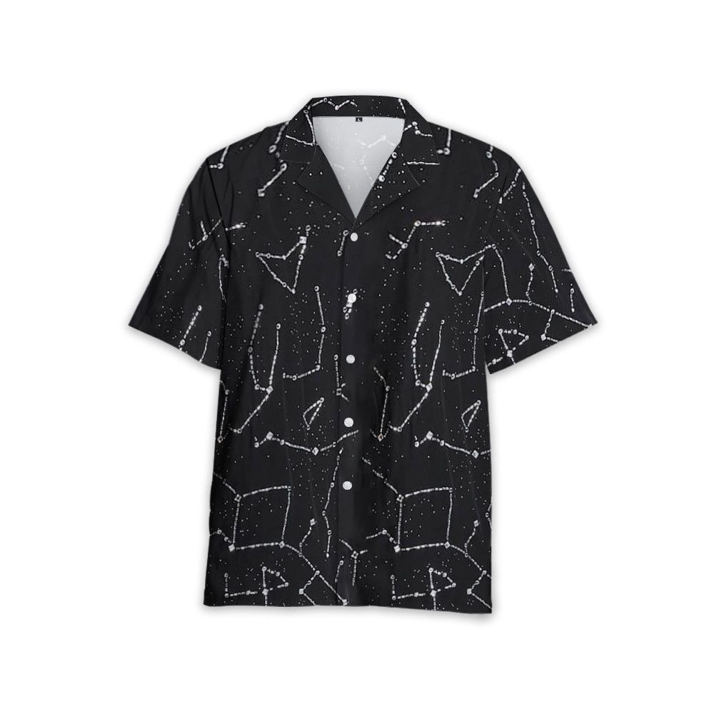 Designer Men’s Constellation Rhinestone Shirt Size US M / EU 48-50 / 2 - 1 Thumbnail