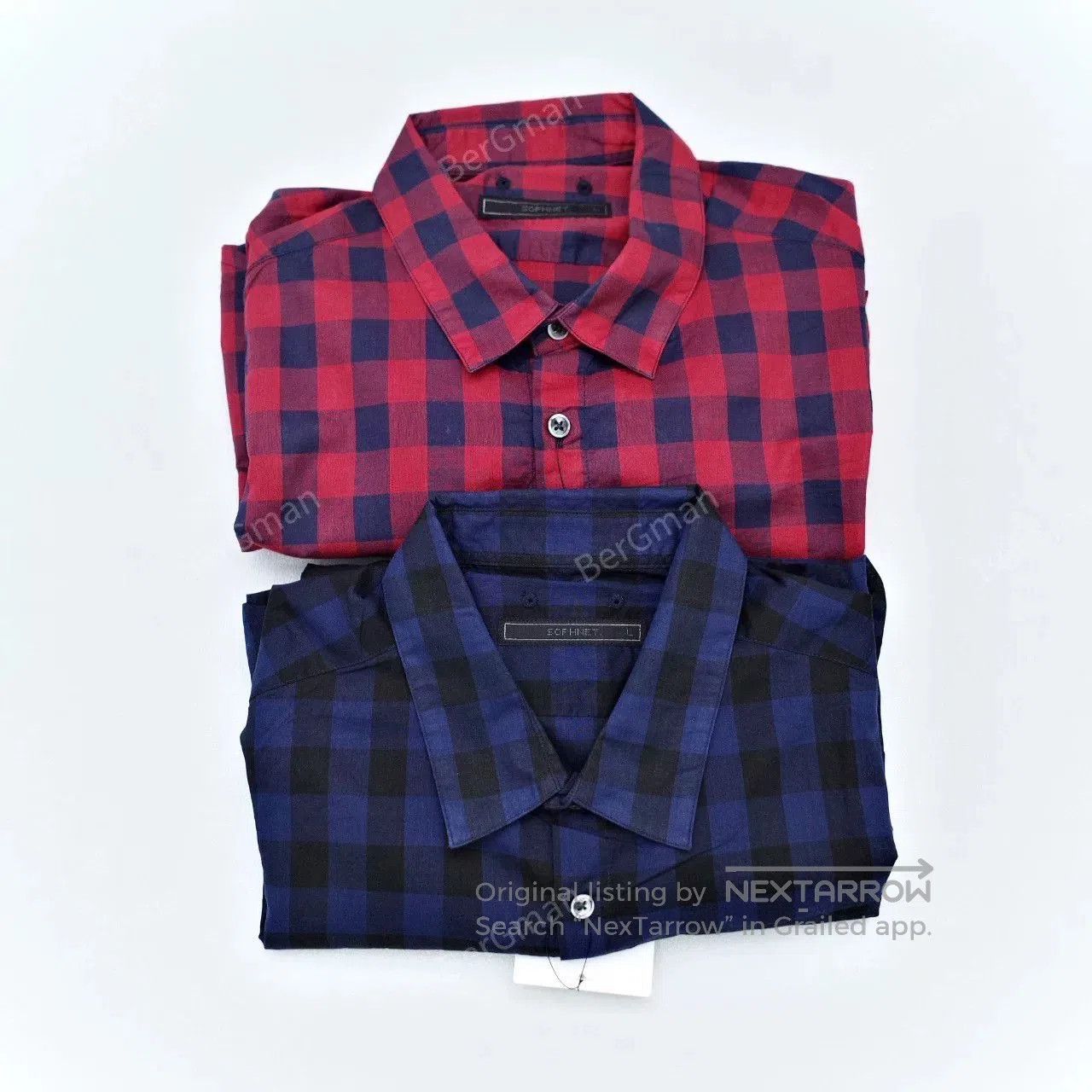 Sophnet. SOPHNET. Indigo Plaid B.D Shirt. Size US L / EU 52-54 / 3 - 6 Thumbnail