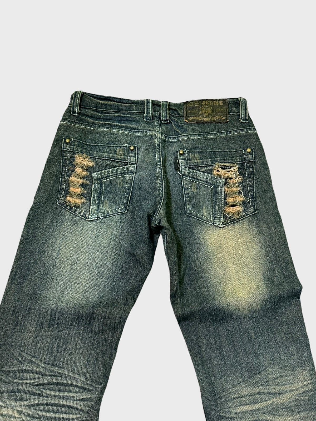 Hysteric Glamour × If Six Was Nine × Le Grande Bleu (L.G.B.) A.S Jeans Patches Mud Clawn Mark Denim Pants Size US 29 - 11 Thumbnail