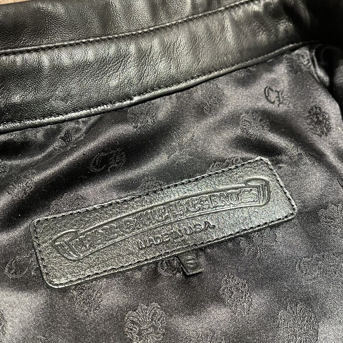 Chrome Hearts Chrome Hearts Black Leather Button Jacket Size US S / EU 44-46 / 1 - 5 Thumbnail