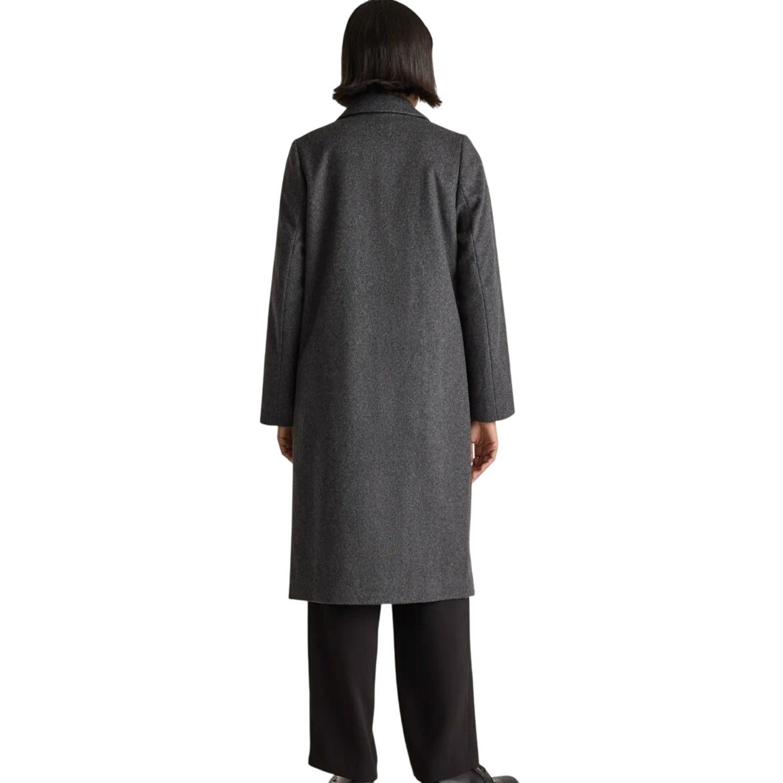 Quince Quince Medium Italian Wool Single Breasted Coat Charcoal Size M / US 6-8 / IT 42-44 - 3 Thumbnail