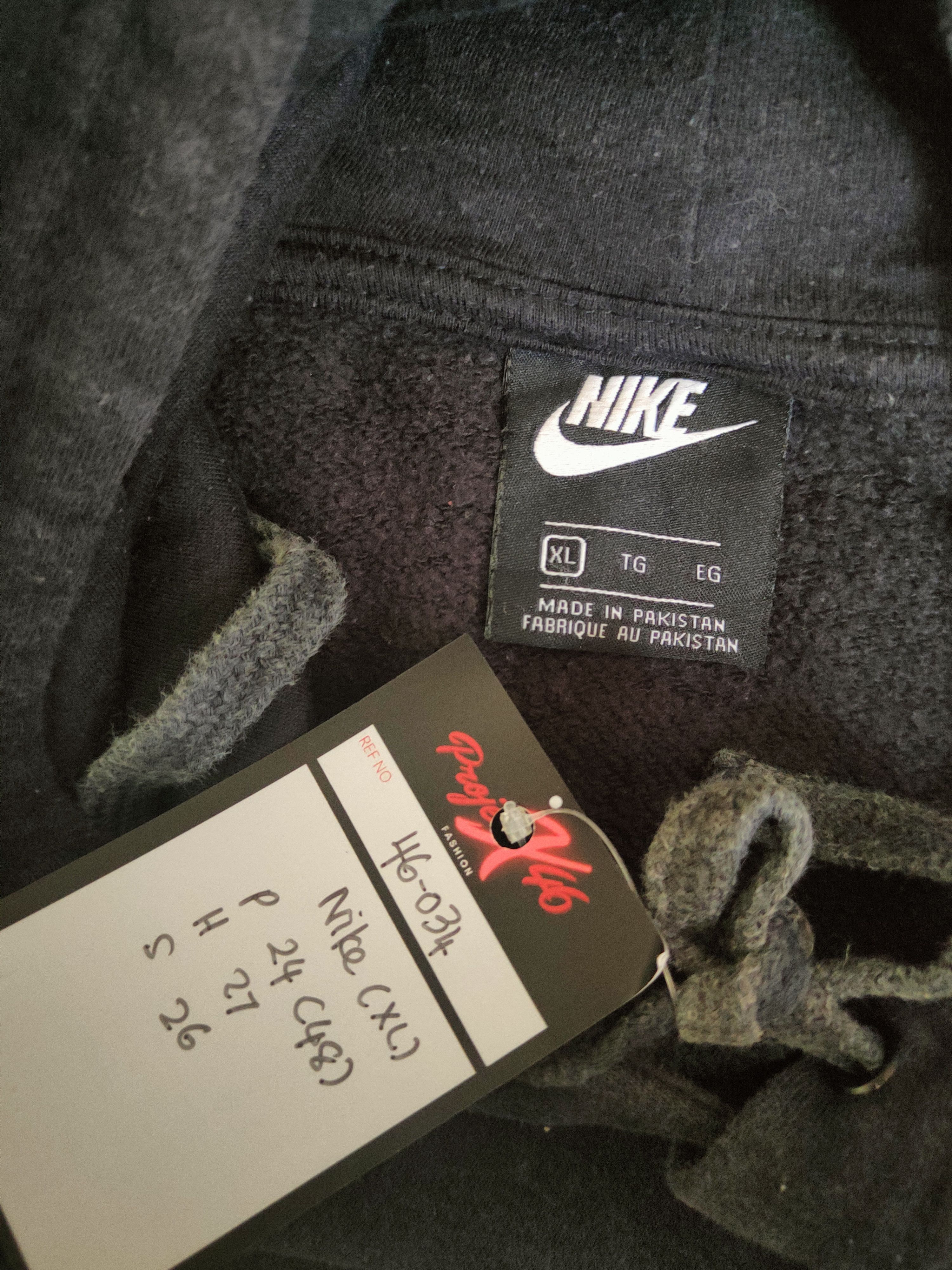 Nike DL Nike Black Hoodie Sweatshirts #46-034 Size US XL / EU 56 / 4 - 14 Thumbnail