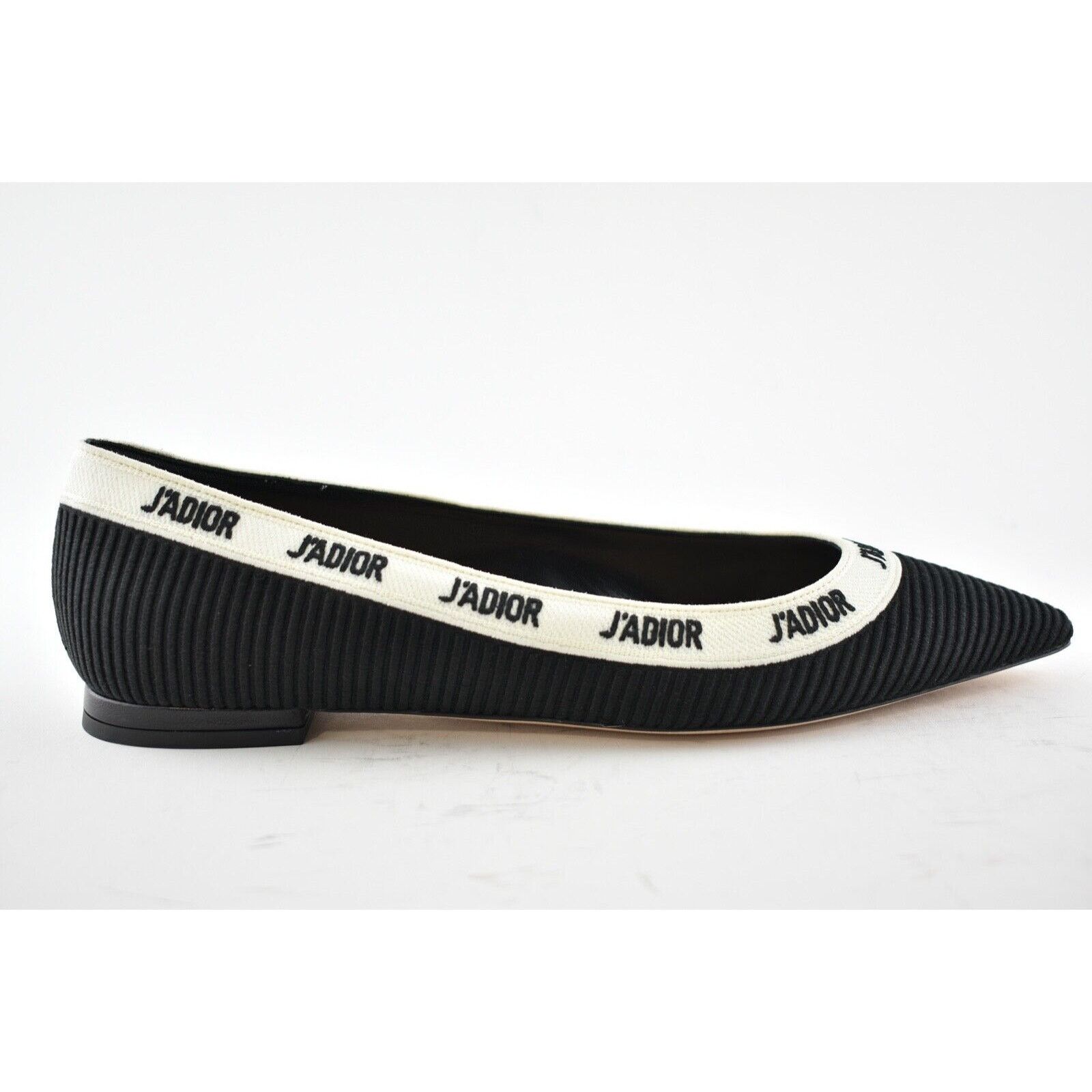 Dior J'adior Ribbon Embroidered Fabric Ballet Ballerina Flat 37 Size US 7 / IT 37 - 2 Thumbnail