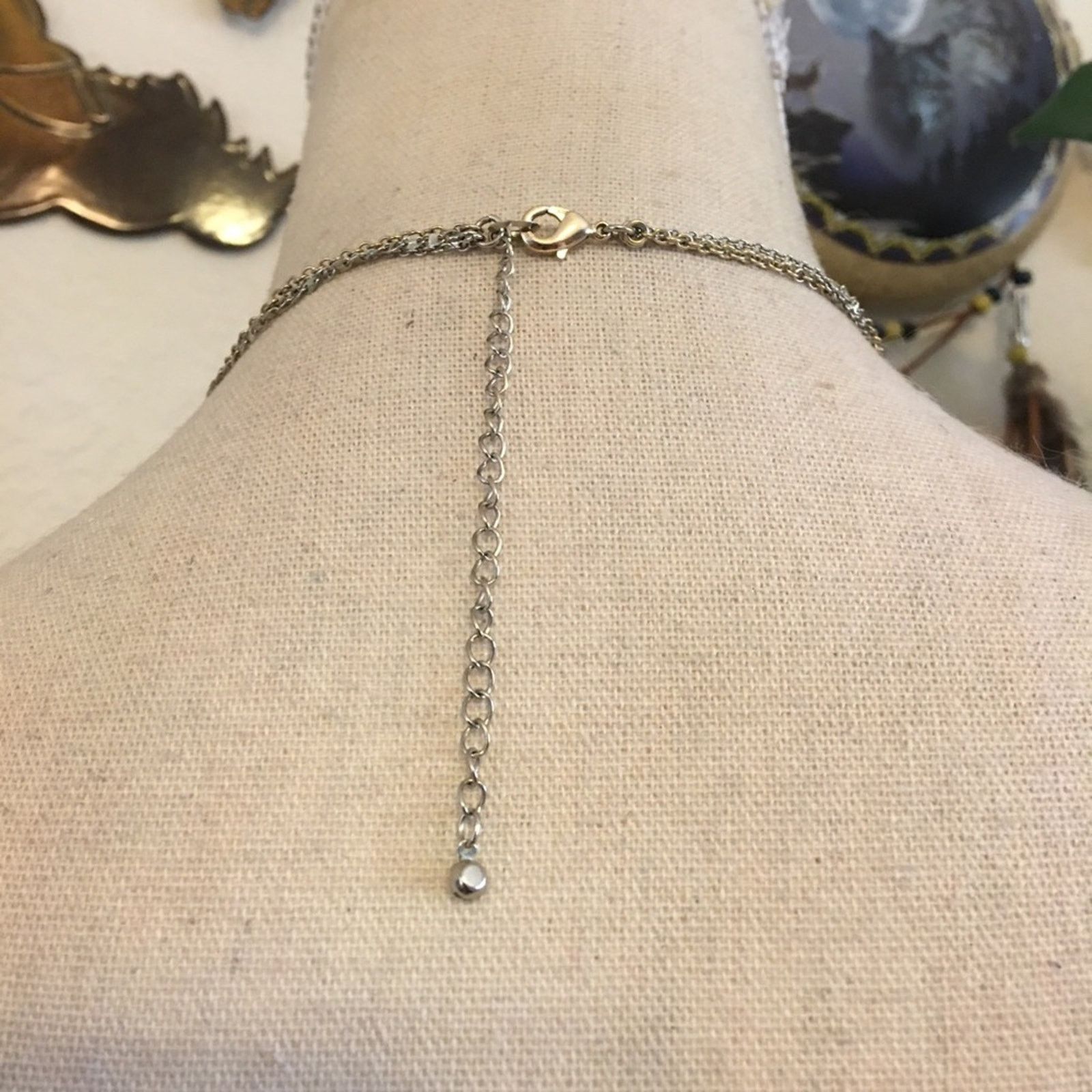 Jewelry Triple strand layered glass accent necklace Size ONE SIZE - 4 Thumbnail