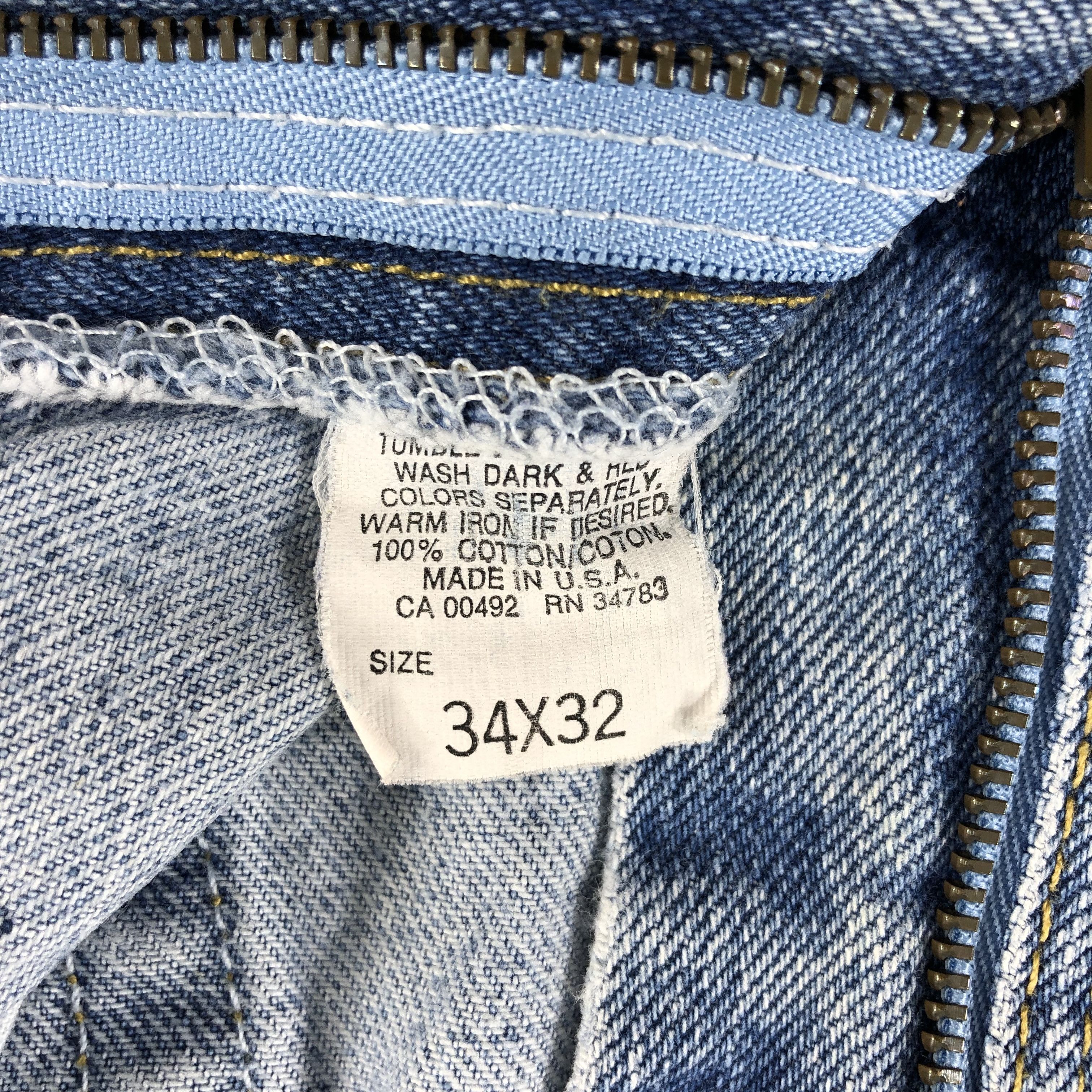 Lee Vintage Blue Wash Lee Jeans-J2506 Size US 33 - 10 Thumbnail