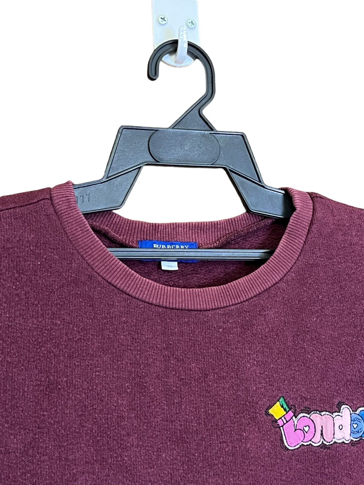Burberry BURBERRY BLUE LABEL EMBROIDERED LOGO SWEATSHIRT Size S / US 4 / IT 40 - 4 Thumbnail