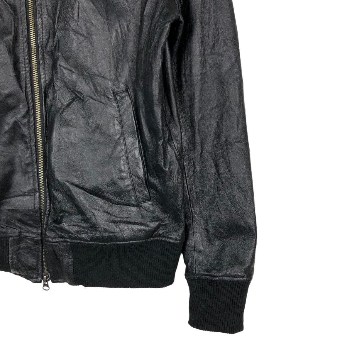 Japanese Brand 🔥VINTAGE SOFT LEATHER BOMBER JACKET GOD BREATH ISSEY MIYAKE Size US M / EU 48-50 / 2 - 4 Thumbnail