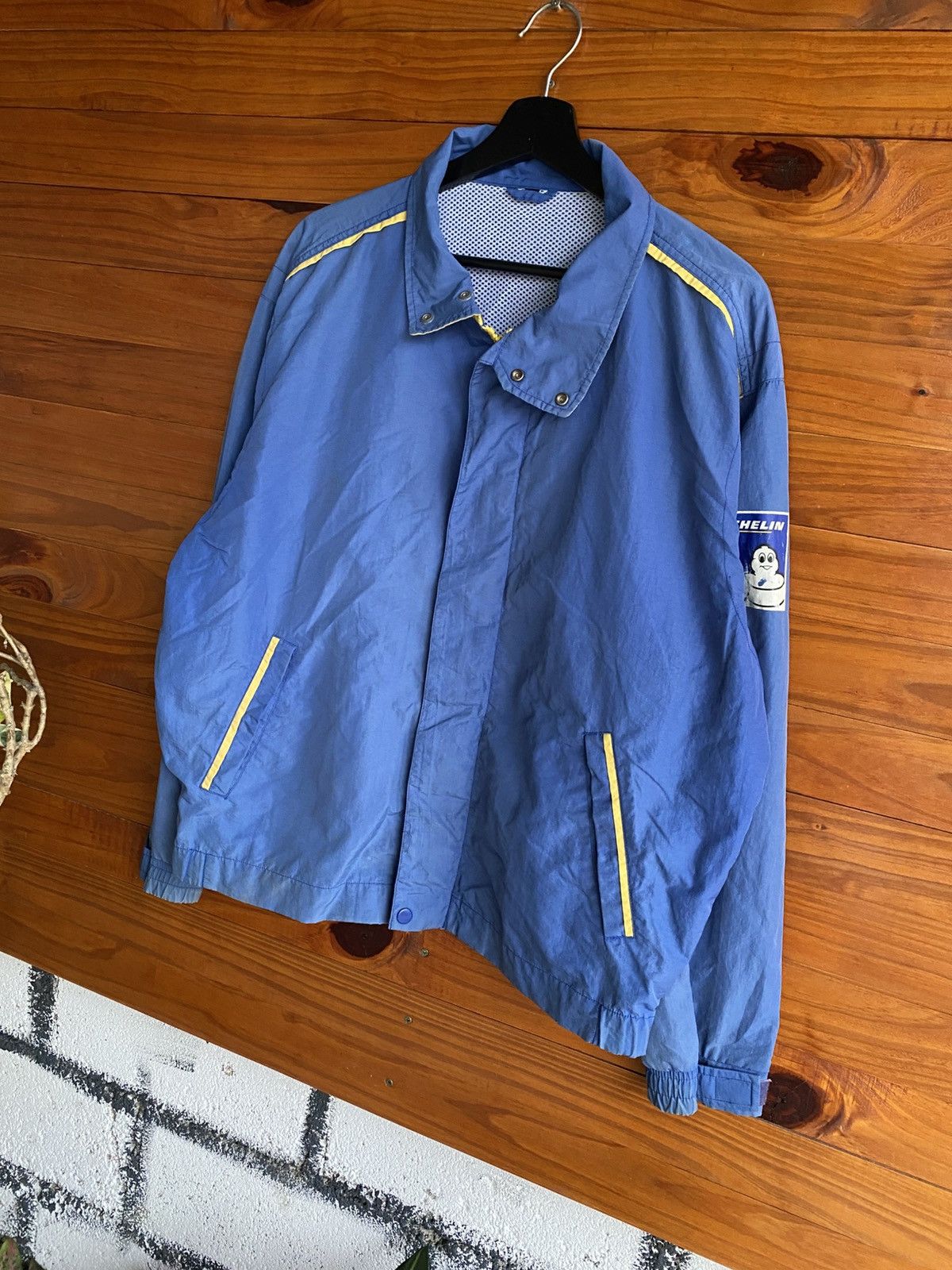 Vintage Vintage Michelin Blue Work Jacket Bibendum Logo Made Japan Size US L / EU 52-54 / 3 - 4 Thumbnail