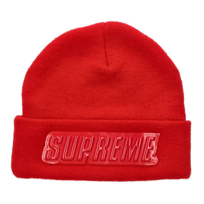 Supreme Supreme 21AW Logo Beanie Red Size ONE SIZE Size ONE SIZE - 1 Thumbnail