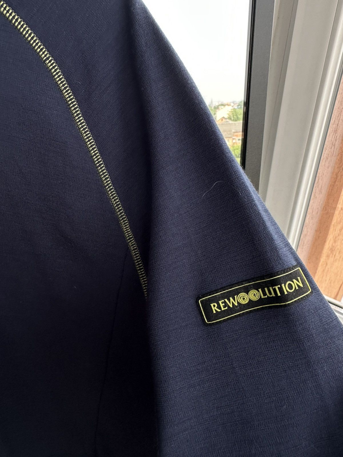 Outdoor Voices REDA Rewoolution Navy Blue Merino Wool Hoodie Size XL Size US XL / EU 56 / 4 - 5 Thumbnail