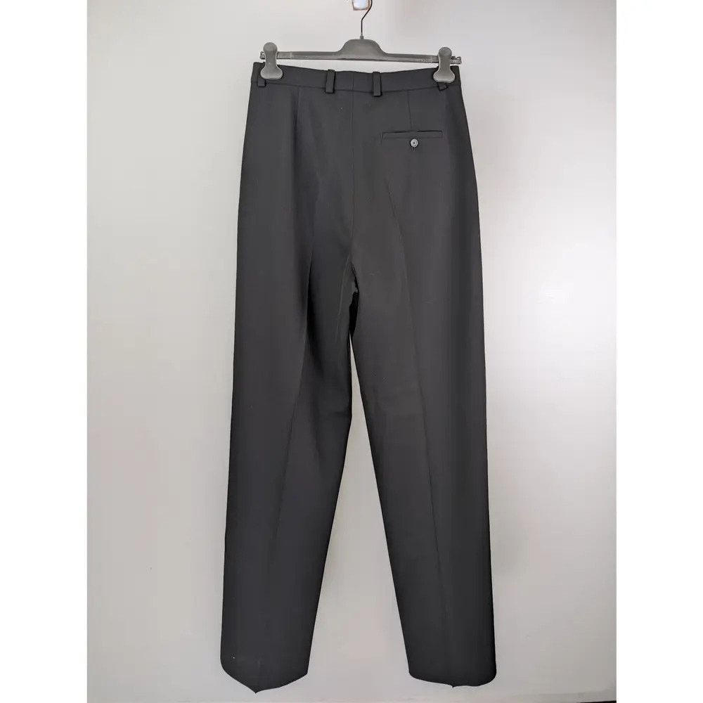 Balenciaga o1rshd1 Unisex Dry Wool Twill Tailored Pants in Black Size US 28 / EU 44 - 9 Thumbnail