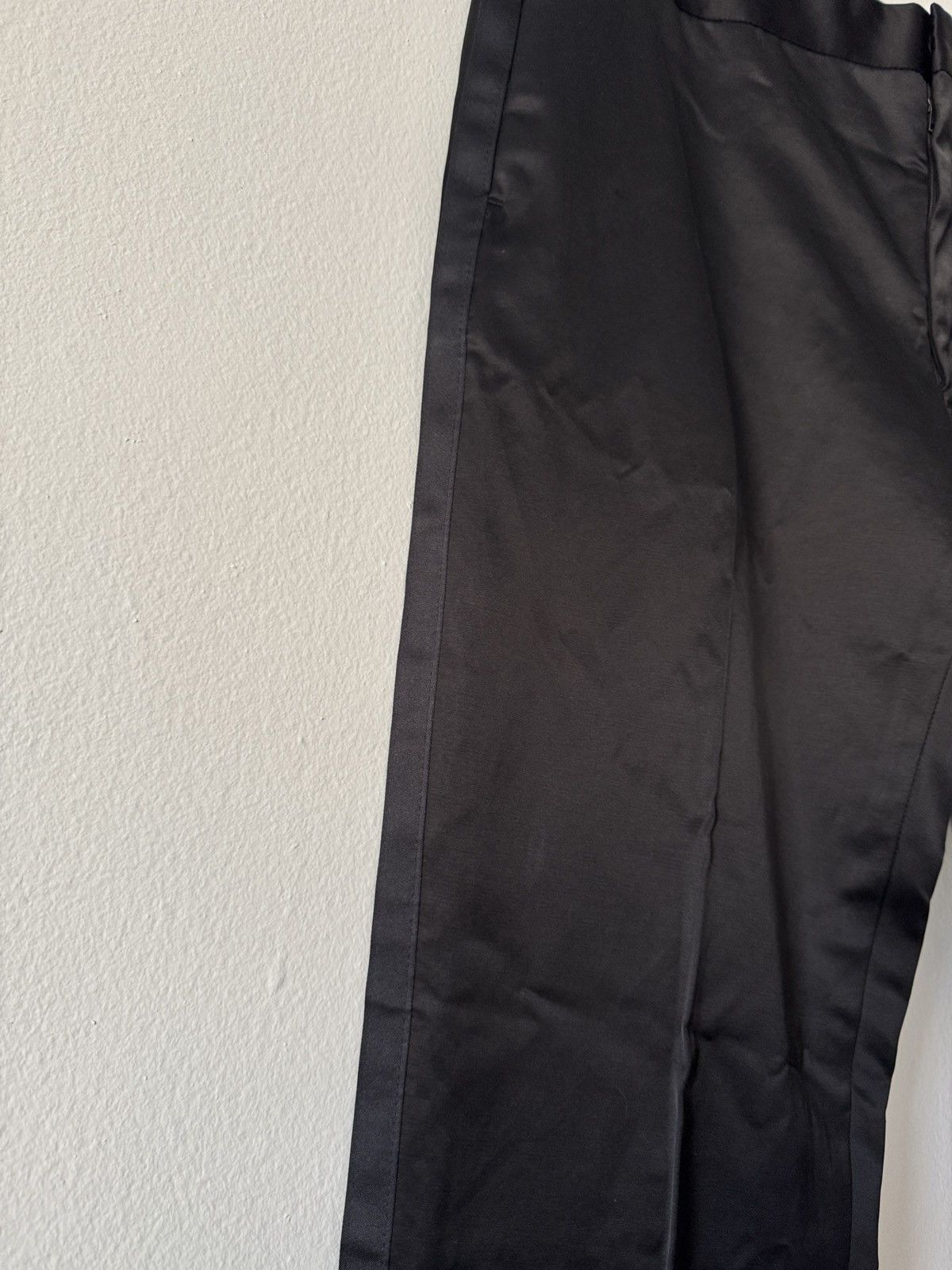 Dries Van Noten Dries Van Noten Black Satin Tuxedo Size 42R - 12 Thumbnail