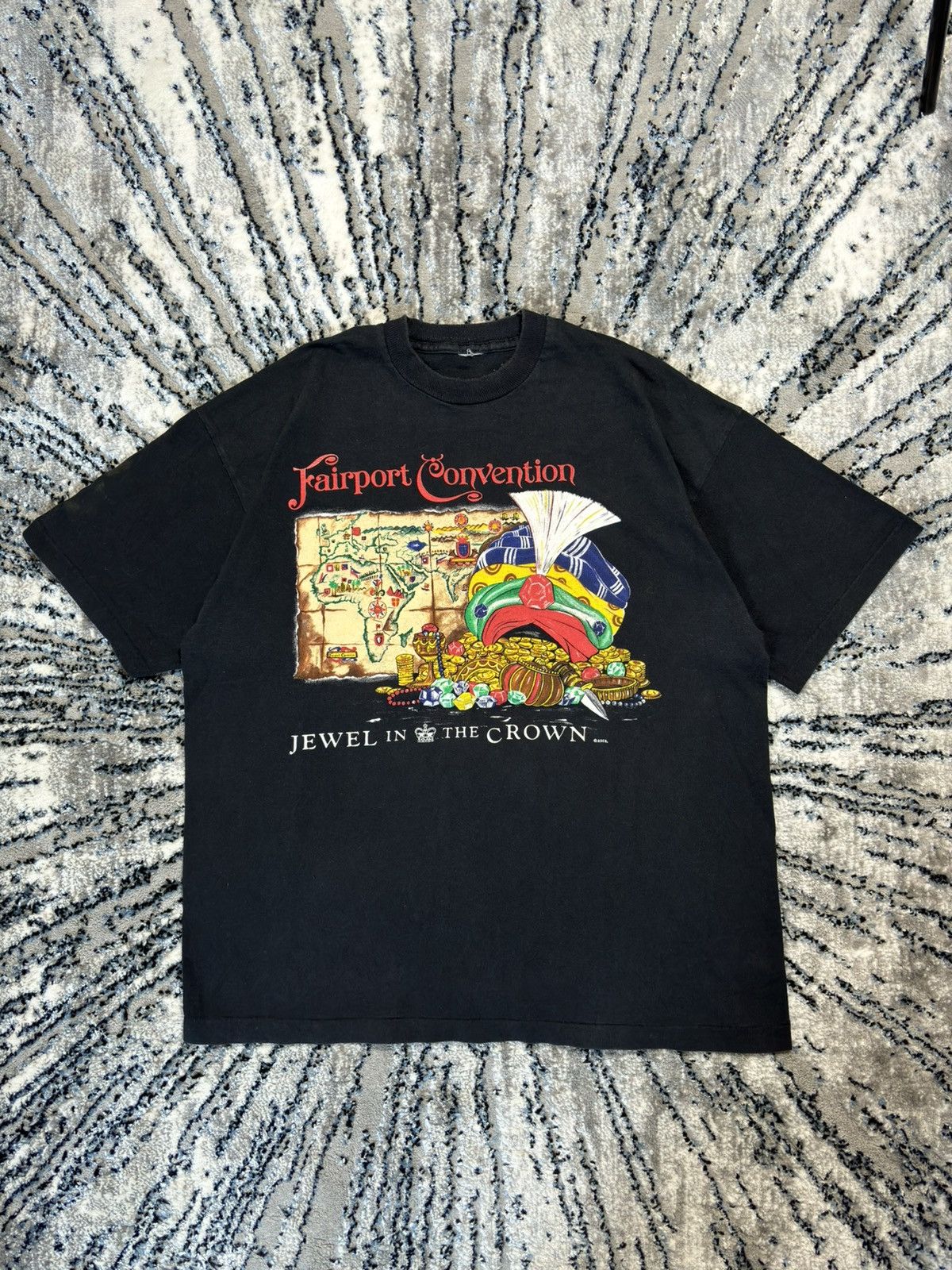 Band Tees × Vintage 1995 Vintage Fairport Convention Cropredy Fest Crew T-Shirt Size US XL / EU 56 / 4 - 1 Thumbnail