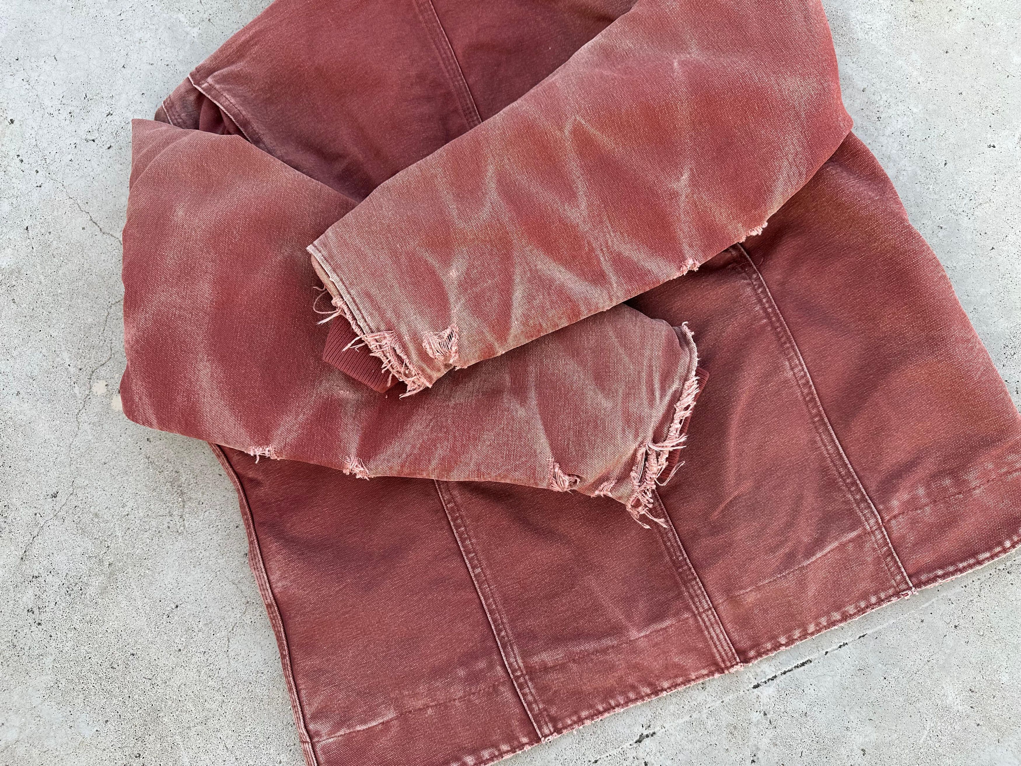 Carhartt Faded pink Vintage Y2K Carhartt Hooded Jacket WJ141 VRS Size US M / EU 48-50 / 2 - 11 Thumbnail