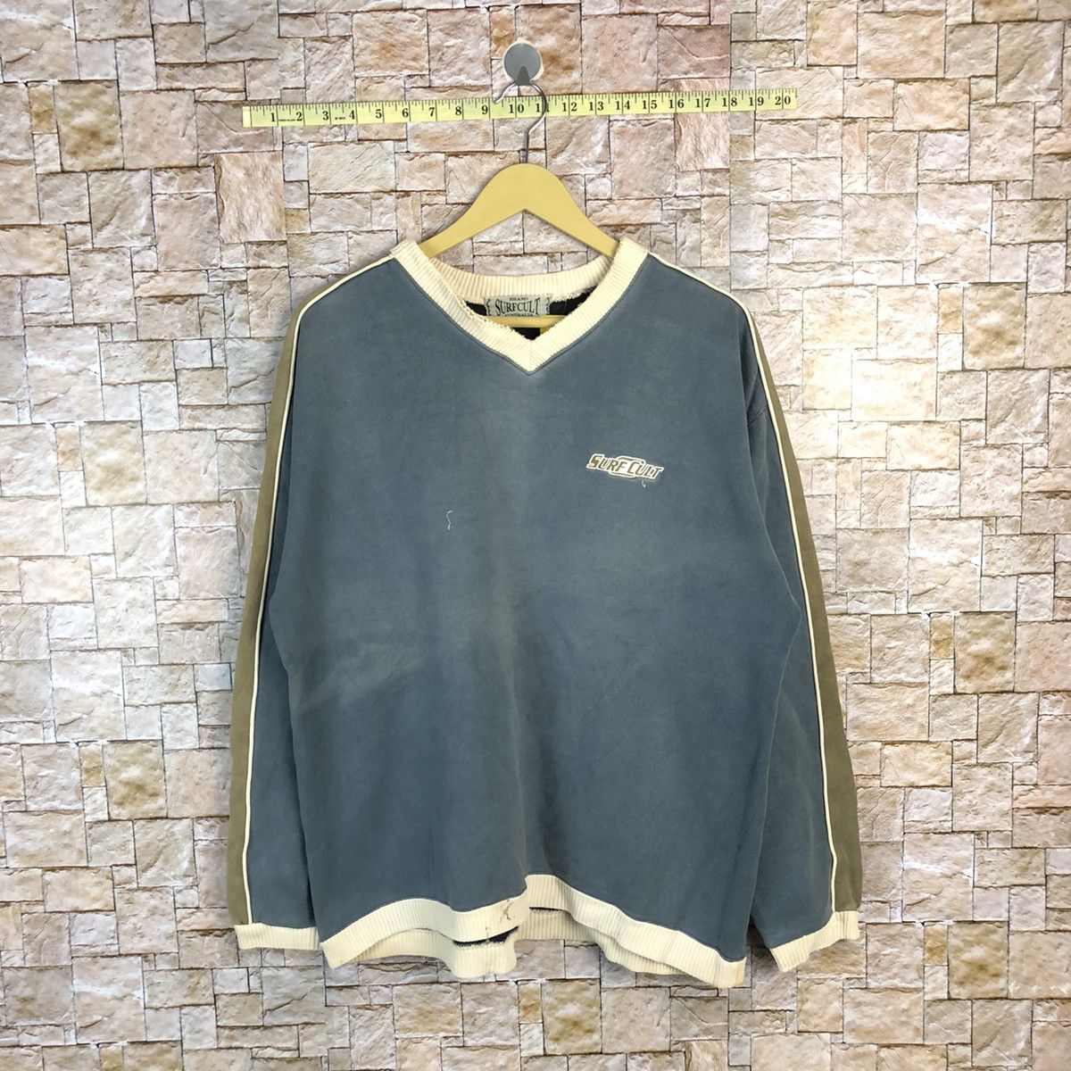 Vintage Surf Cult australia vintage Green Sweatshirt #A697 Size US L / EU 52-54 / 3 - 1 Thumbnail