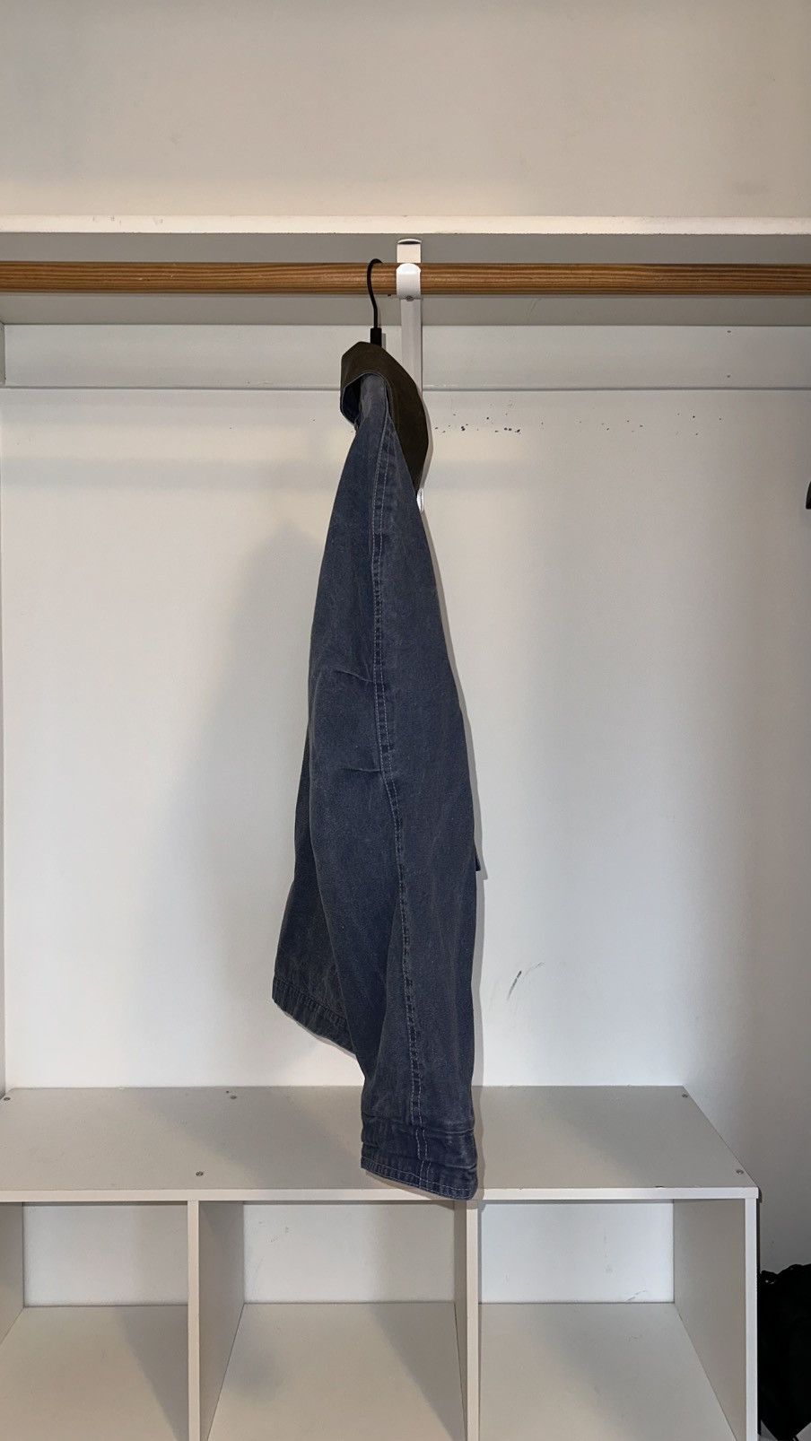 Vintage Y2K Faded Blue Workwear Jacket with Crochet Detailing Size US M / EU 48-50 / 2 - 3 Thumbnail
