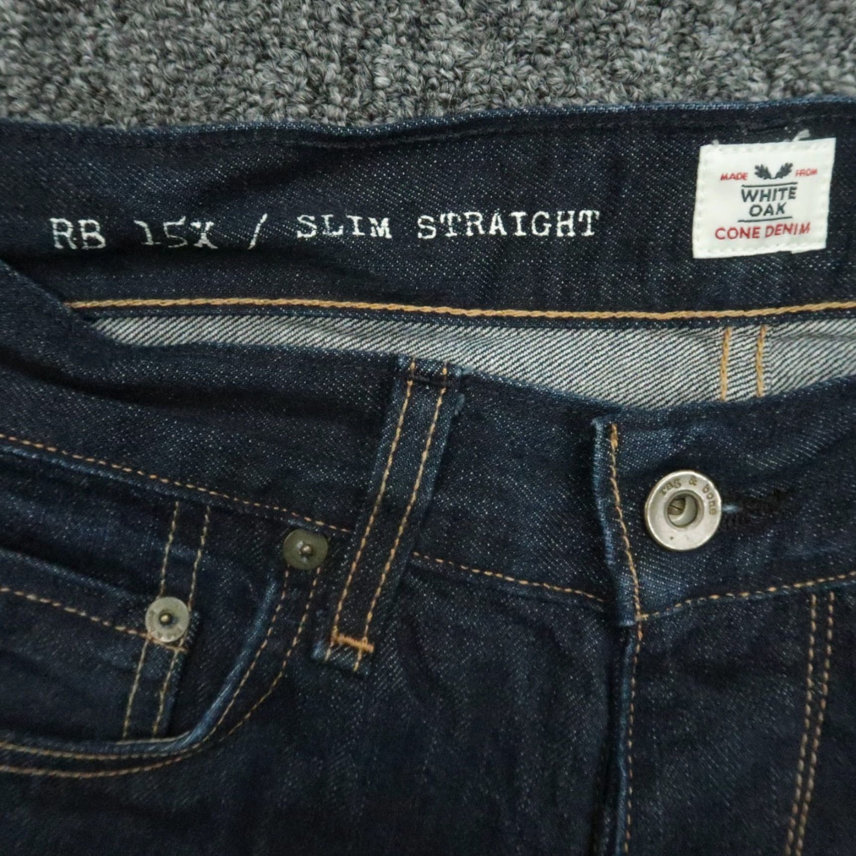 Rag & Bone rag & bone Jeans Slim Straight Mens 30x29 Blue Denim 5-Pocket Design RB 15X Slim Straight Size US 30 / EU 46 - 3 Thumbnail