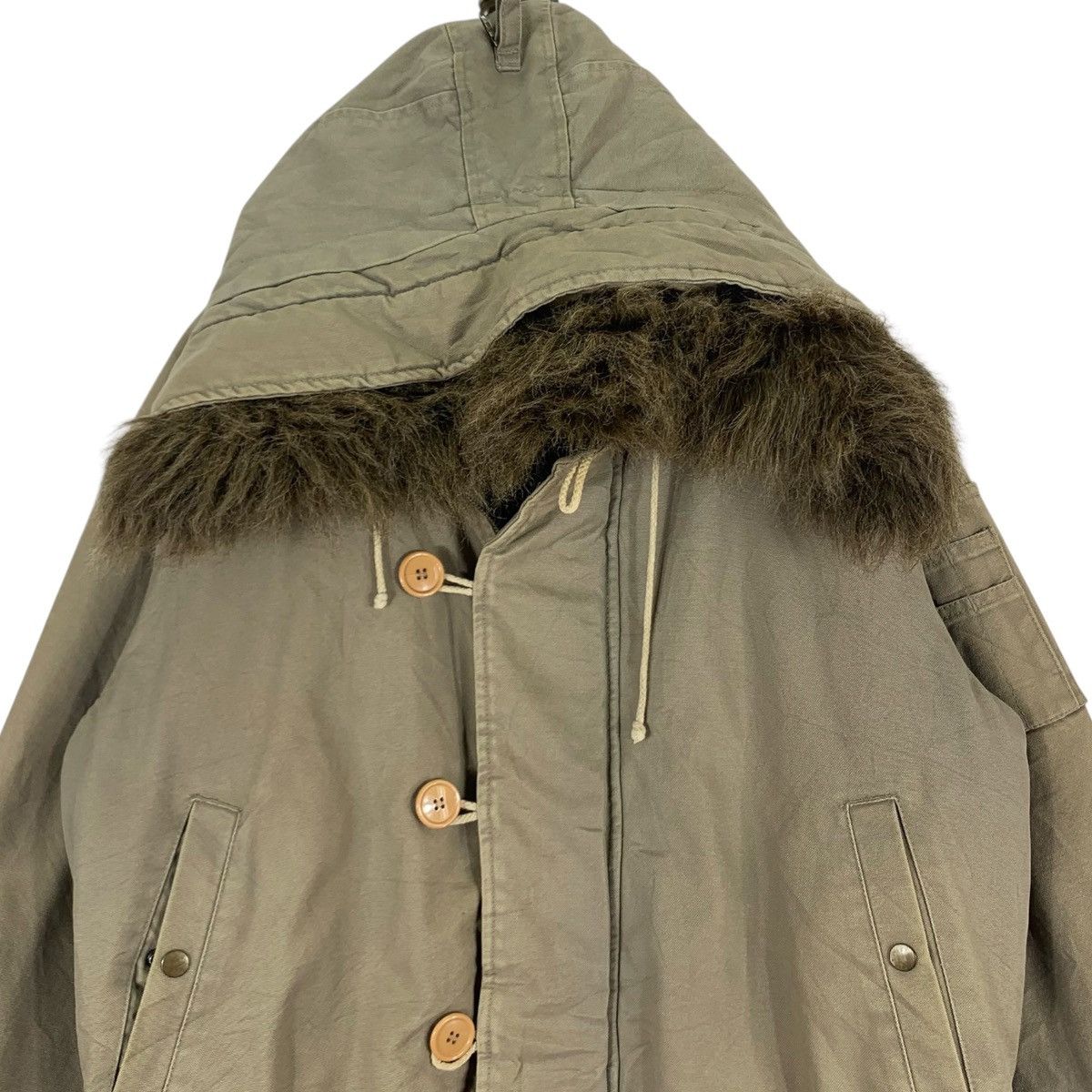 Japanese Brand × Oshkosh × Vintage Vintage Oshkosh Fur Hooded Jacket Size US M / EU 48-50 / 2 - 3 Thumbnail