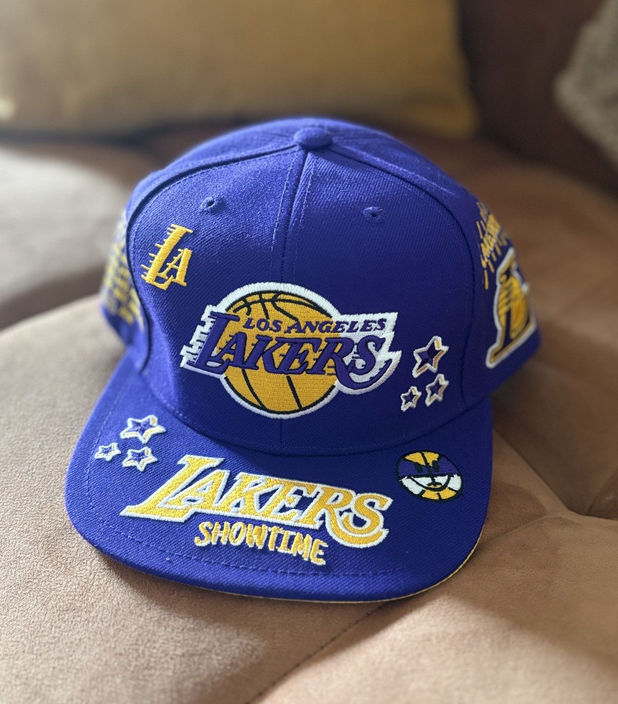 Mitchell & Ness Mitchell & Ness NBA ALL OUT Los Angeles Lakers Snapback Cap Size ONE SIZE - 1 Thumbnail