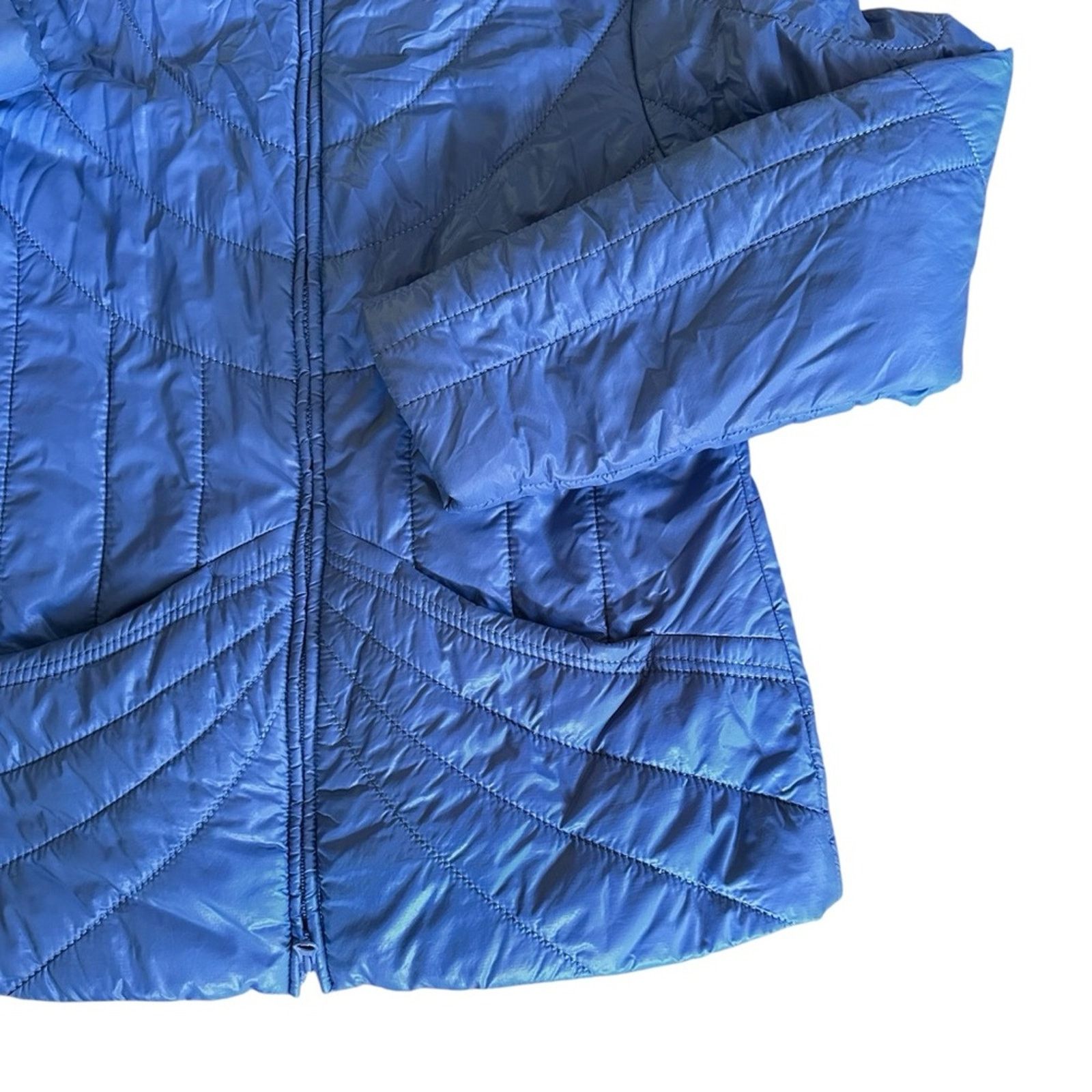 Athleta Athleta Lightweight Packable Puffer Jacket – Blue – Size M Size M / US 6-8 / IT 42-44 - 2 Thumbnail