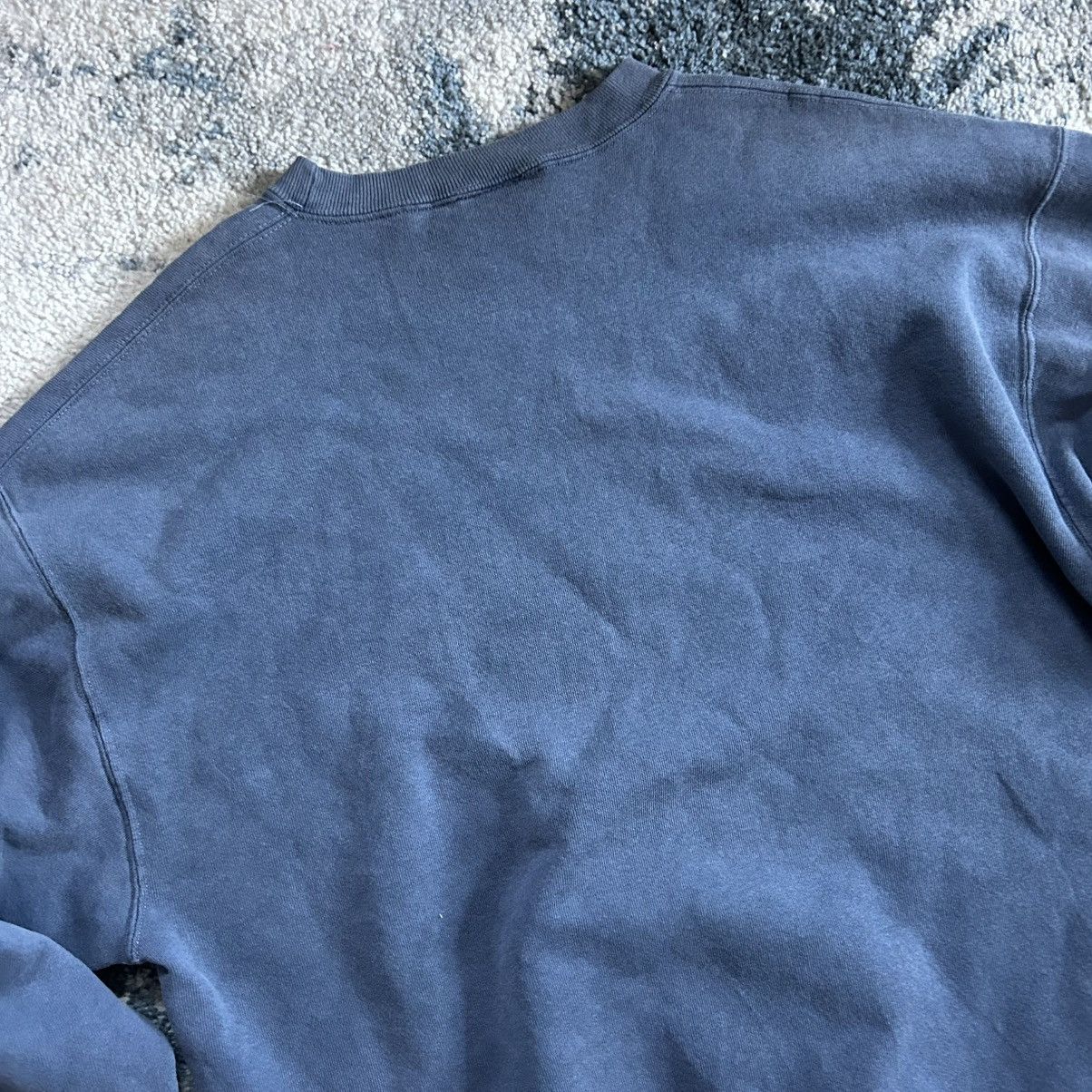 Vintage 90s MADE iN USA MARTHA’S ViNEYARD iNDiGO BLUE GRASS CREWNECK Size US L / EU 52-54 / 3 - 9 Thumbnail
