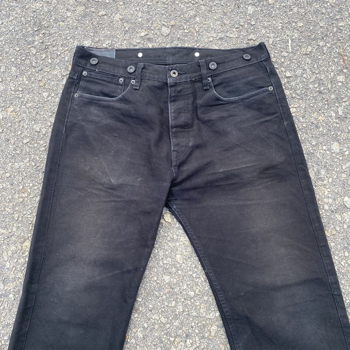 Buckle Black W33💥Vintage Levi’s Black Denim Buckle Back Jeans Pants Size US 33 - 2 Thumbnail