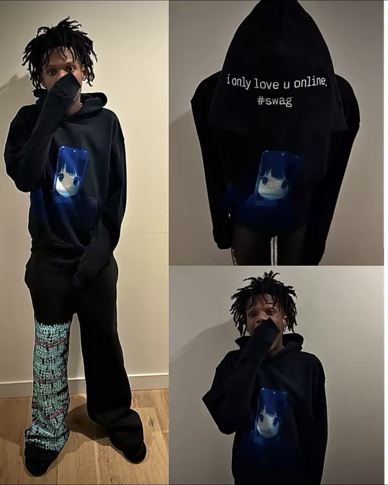 Japanese Brand Harajuku Thickened Hip Hop Save Me Hoodie Oversized Size US XXL / EU 58 / 5 - 2 Thumbnail