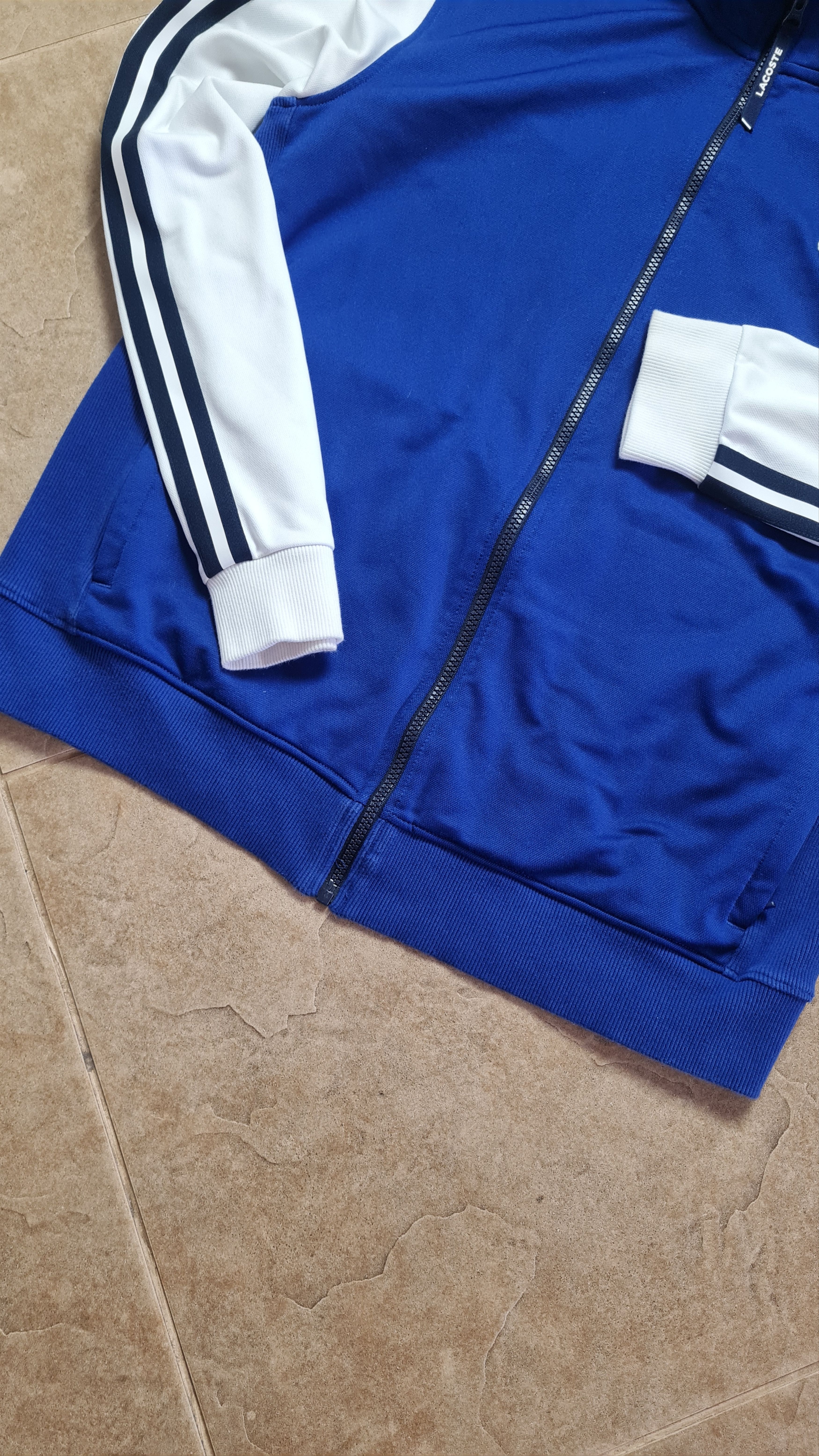 Lacoste Vintage sweatshirt LACOSTE Mens Track Jacket Blue Size US XXL / EU 58 / 5 - 10 Thumbnail