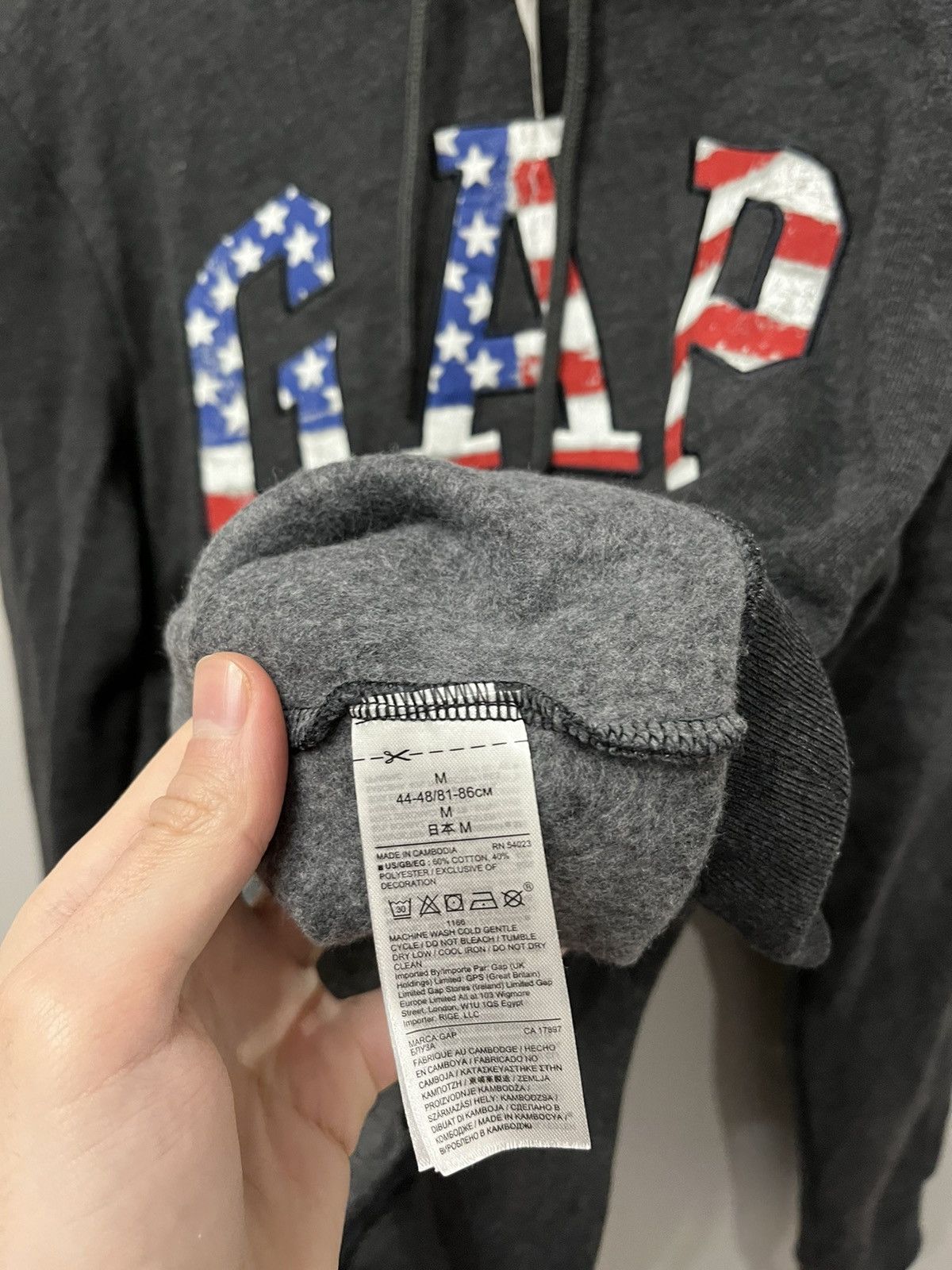 Gap × Vintage Gap made in USA hoodie man’s zip Size US M / EU 48-50 / 2 - 5 Thumbnail