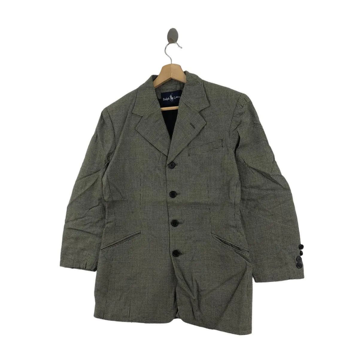 Polo Ralph Lauren Vintage RALPH LAUREN Houndstooth 4 Button Blazer Sport Coat Size US S / EU 44-46 / 1 - 6 Thumbnail